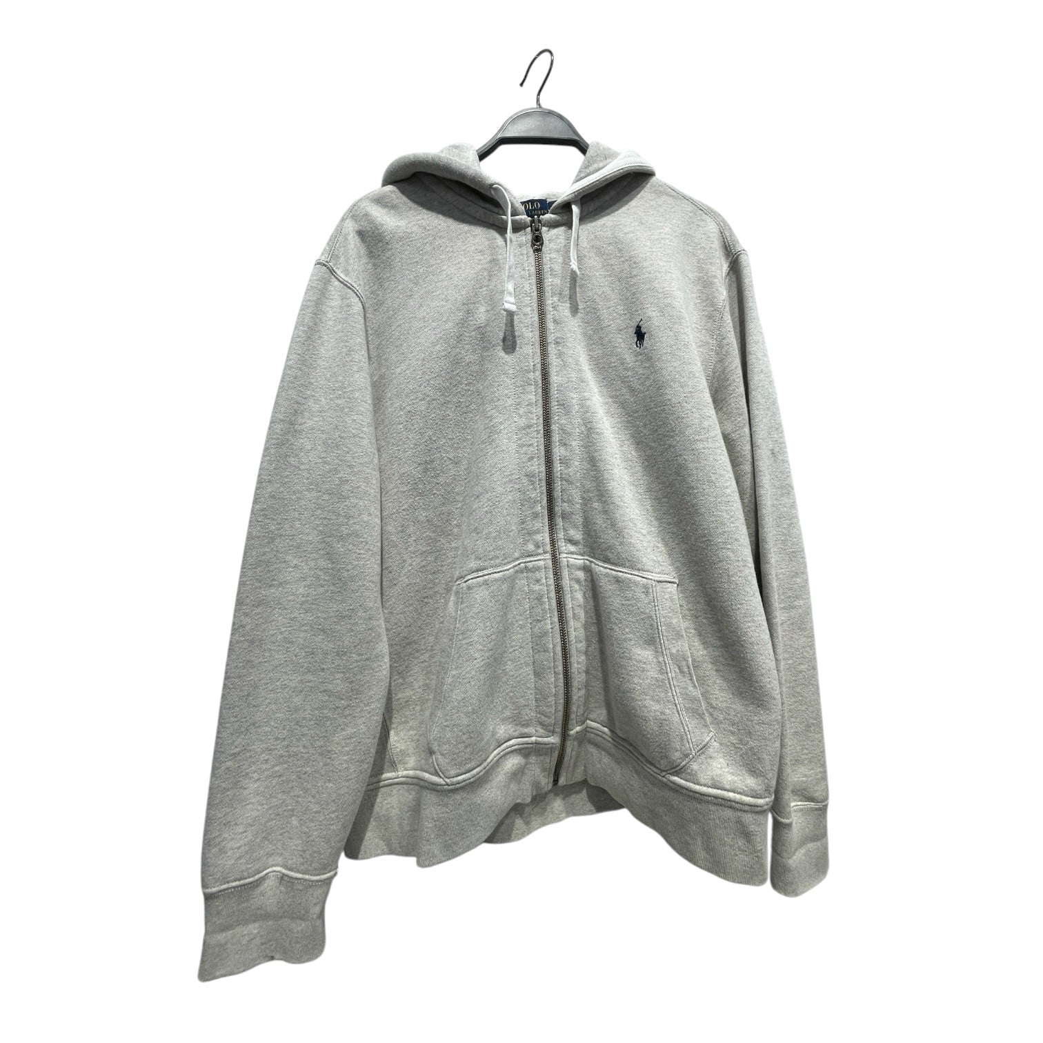 POLO RALPH LAUREN/Heavy Cardigan/XL/Cotton/GRY/ view 1