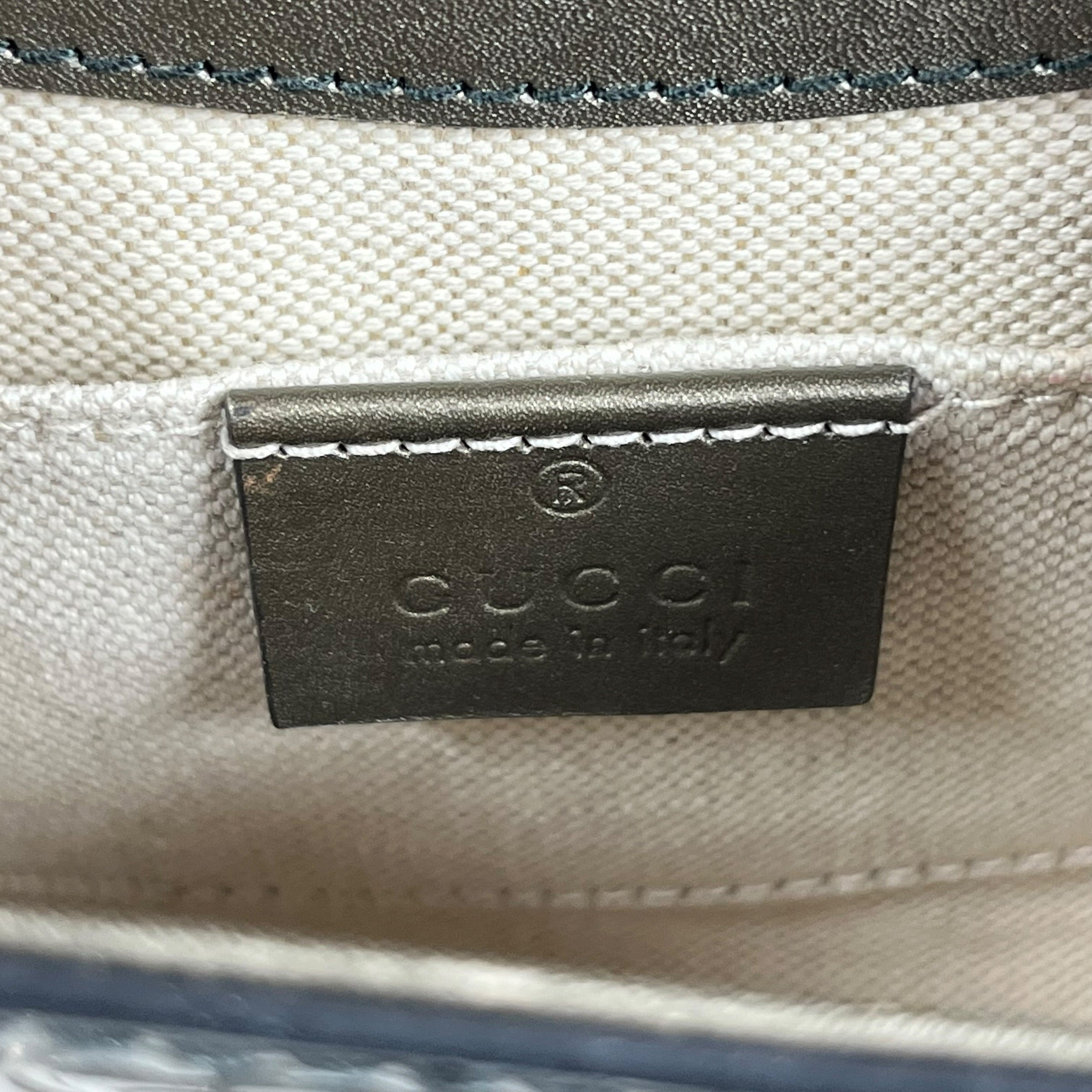 GUCCI/Hand Bag/Leather/SLV/all over print view 6