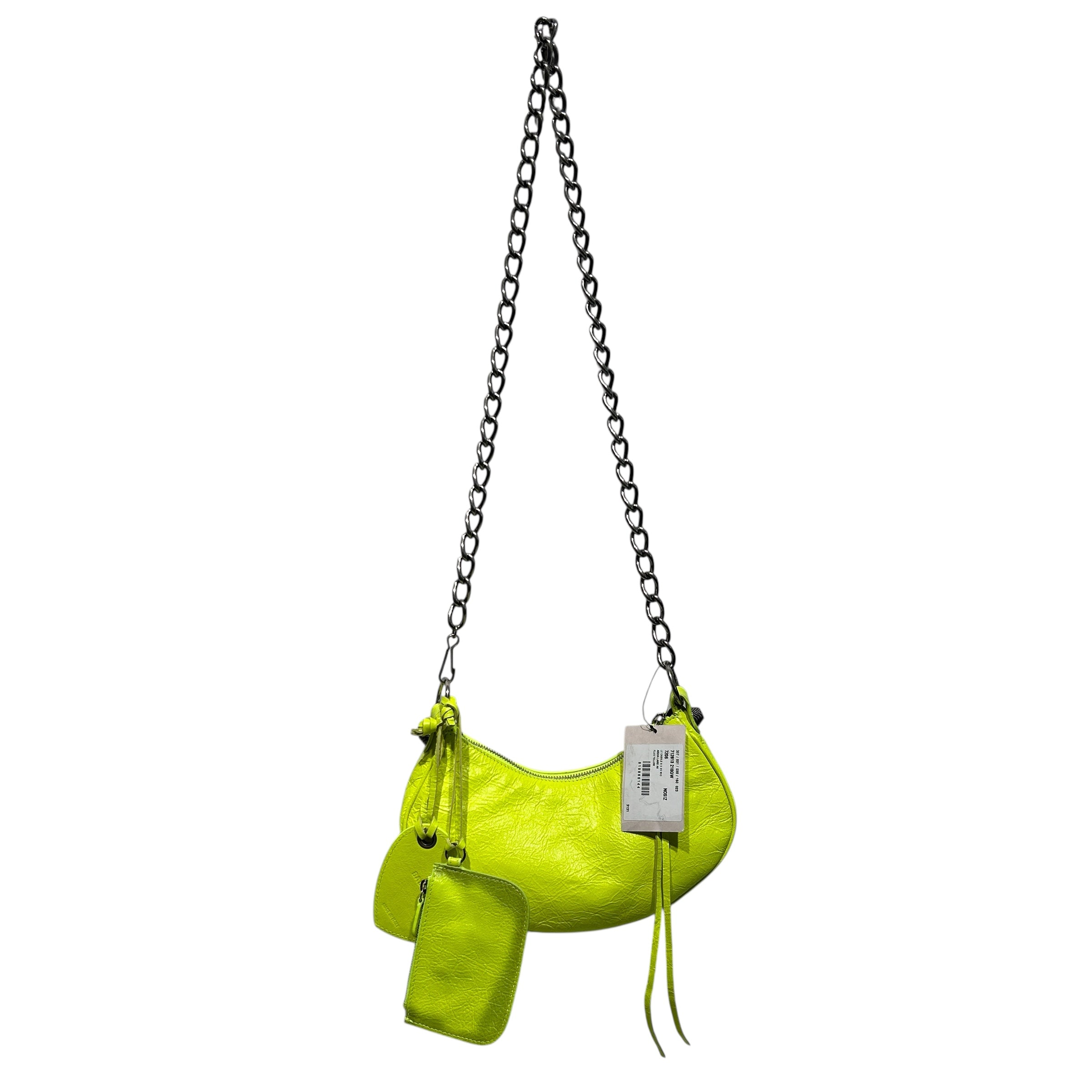 BALENCIAGA/Bag/OS/Leather/GRN/Le Cagole Neon Yellow view 2