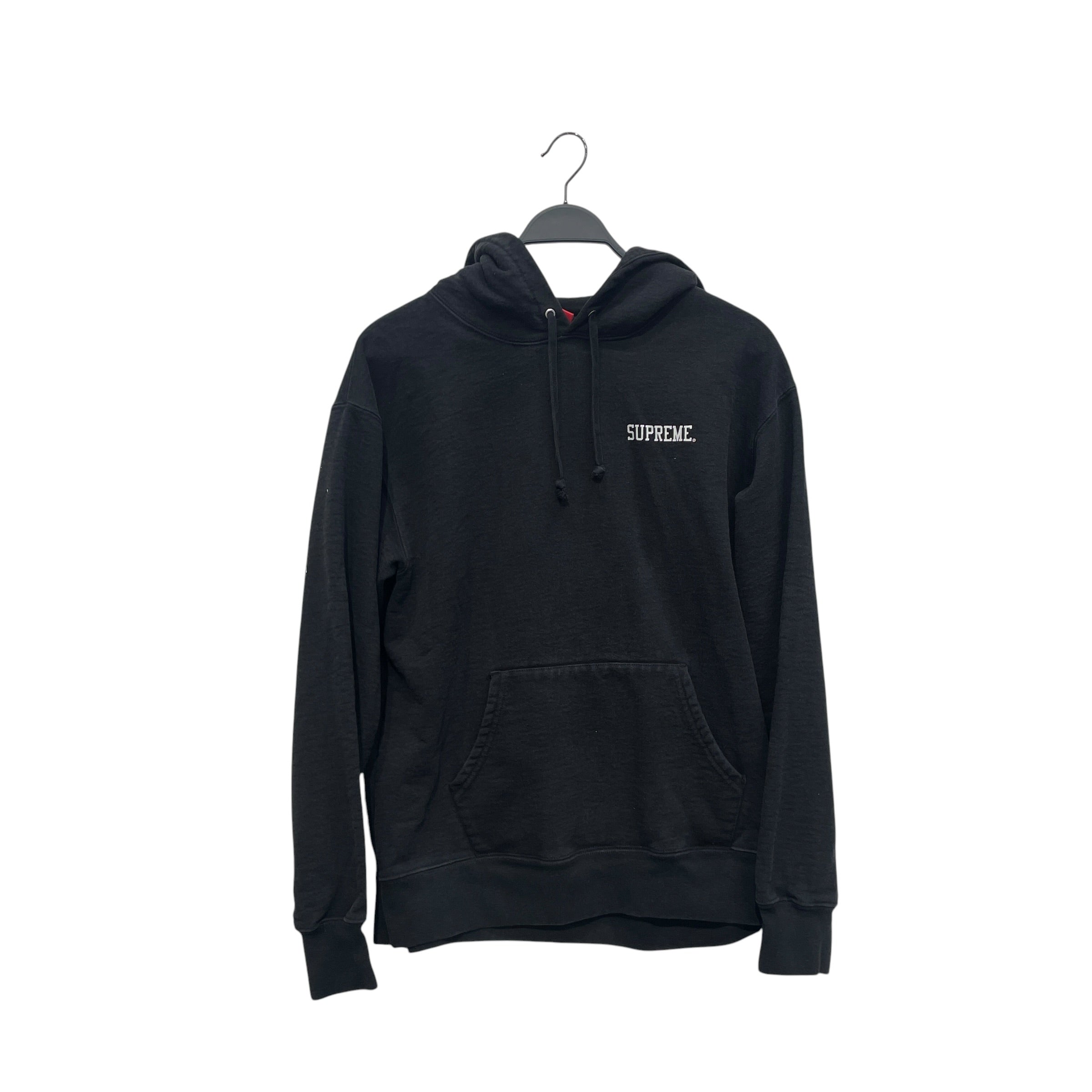 Supreme/Hoodie/M/Graphic/Cotton/BLK/EMBROIDERED BACK GRAPHIC view 1