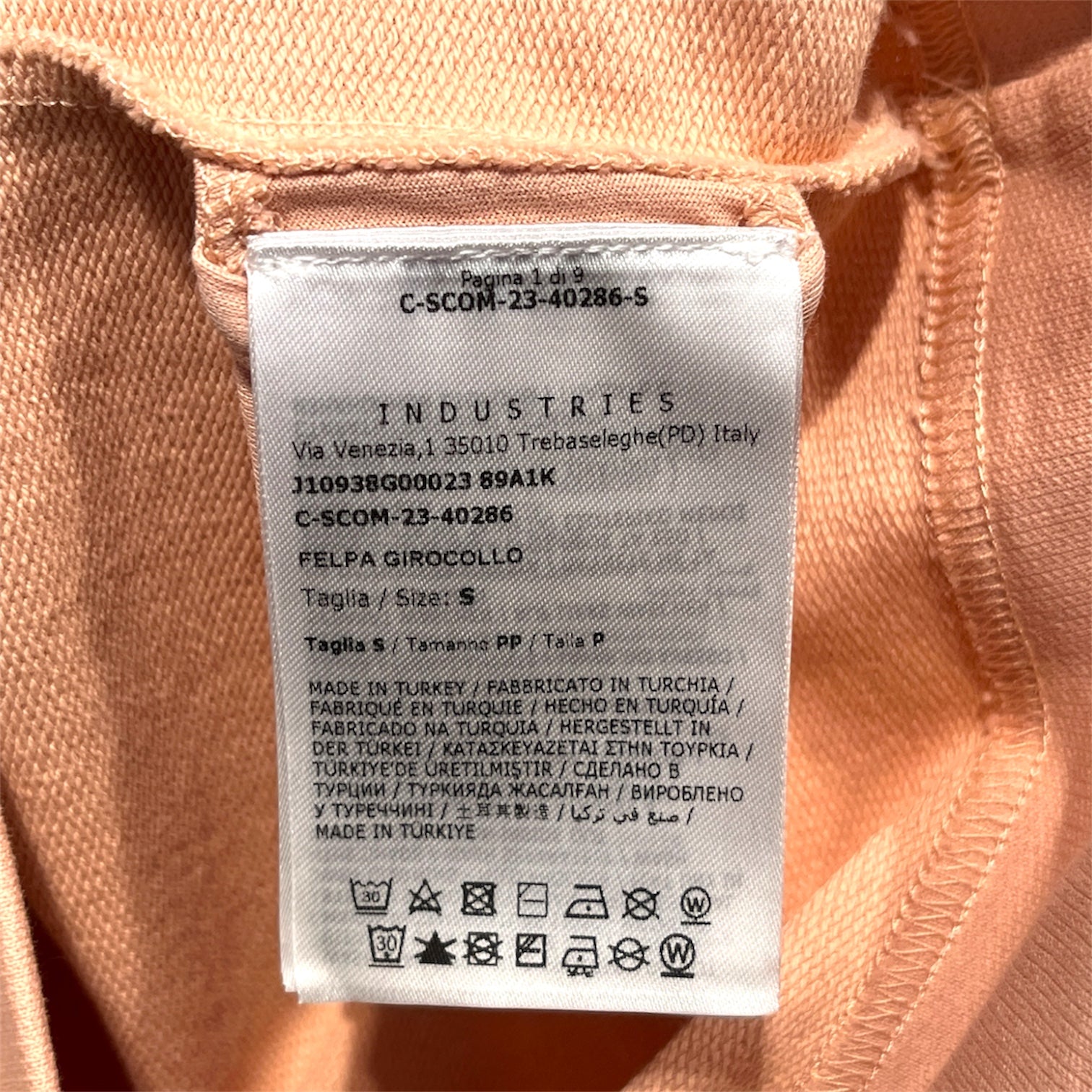 MONCLER/Sweatshirt/S/Graphic/Cotton/PNK/Pullover/Logo-applique boat neck view 4