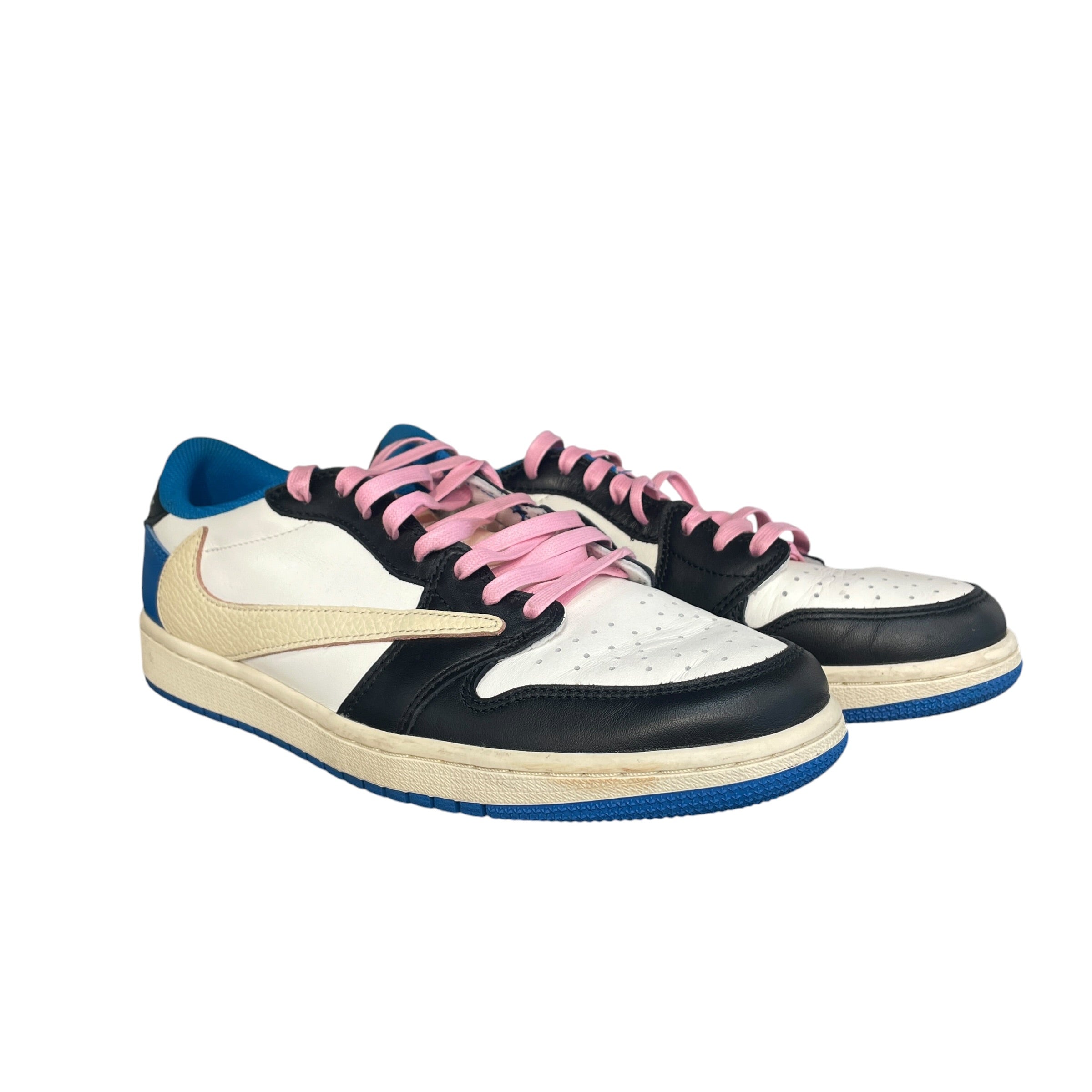 NIKE/FRAGMENT DESIGN X TRAVIS SCOTT X AIR JORDAN 1 LOW OG/Low-Sneakers/US 9/Leather/MLT/DM7866-140 view 1