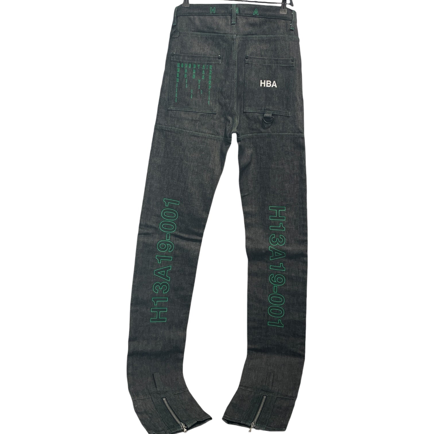 HOOD BY AIR./Pants/XL/Cotton/IDG/Graphic/H13A20-2069 LONG JEANS view 4