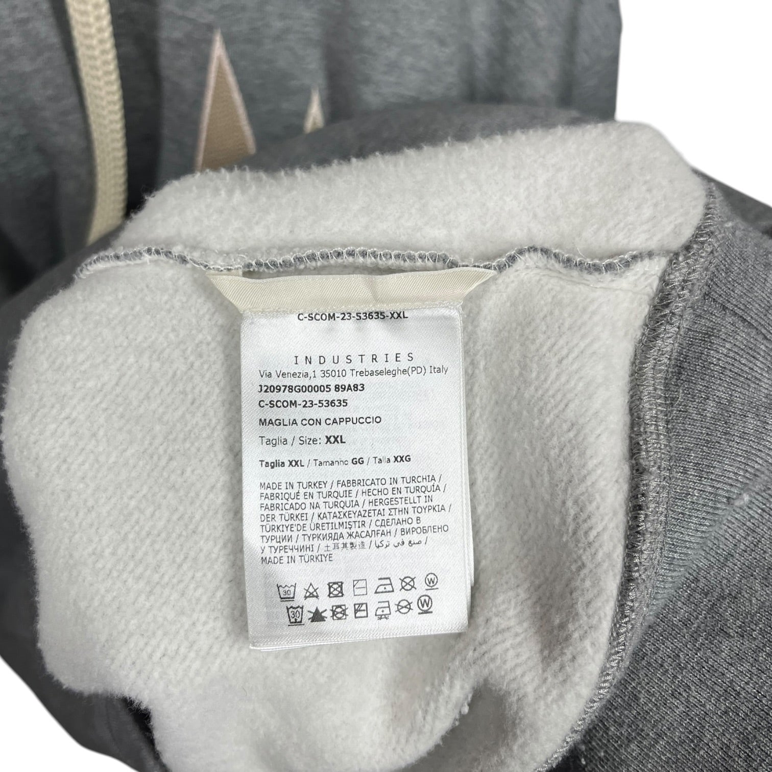 MONCLER GRENOBLE/Hoodie/XXL/Cotton/GRY/EMBROIDERED MOUNTAIN LOGO view 4