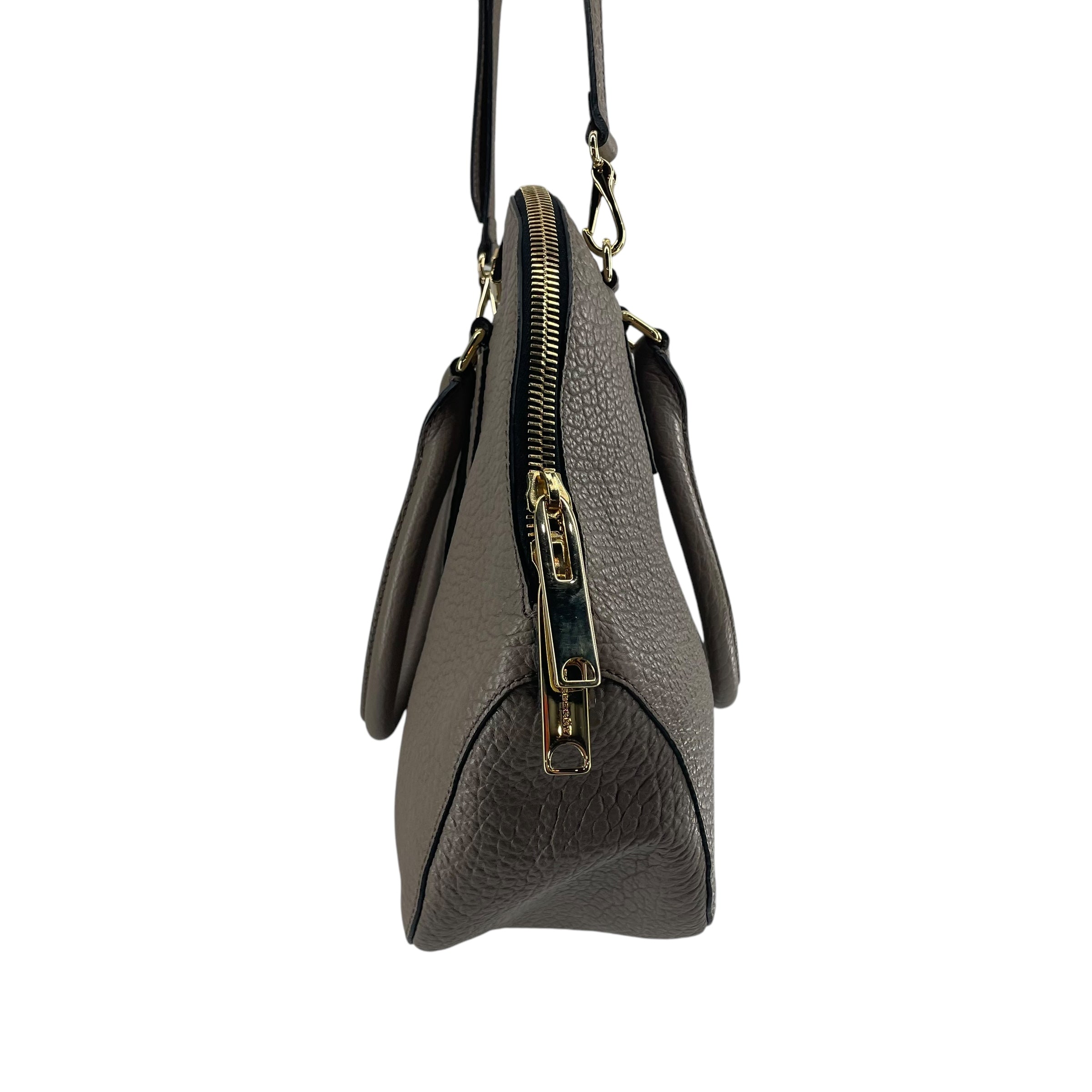 BURBERRYS/Hand Bag/Leather/GRY/ROUND BAG view 4
