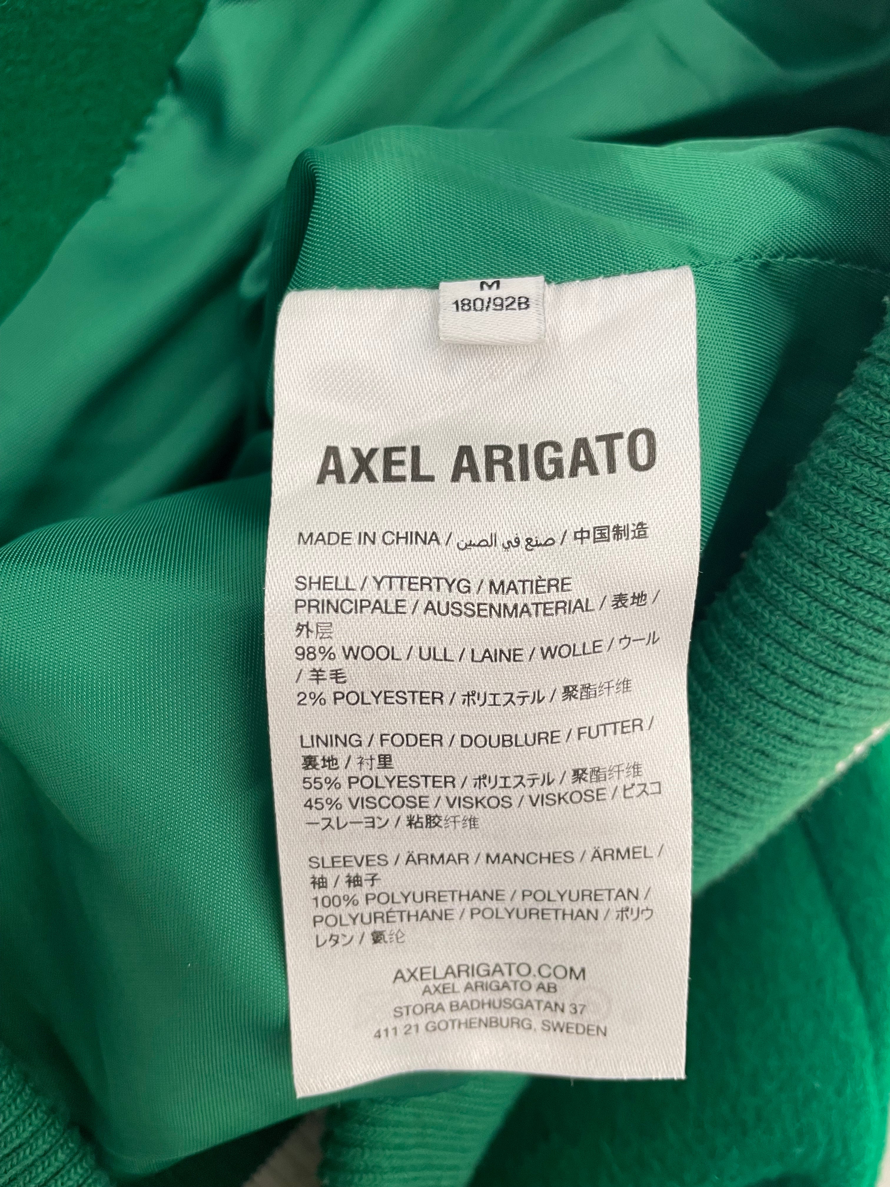 Axel Arigato/Baseball Jkt/M/Wool/GRN/Letterman Jacket view 4