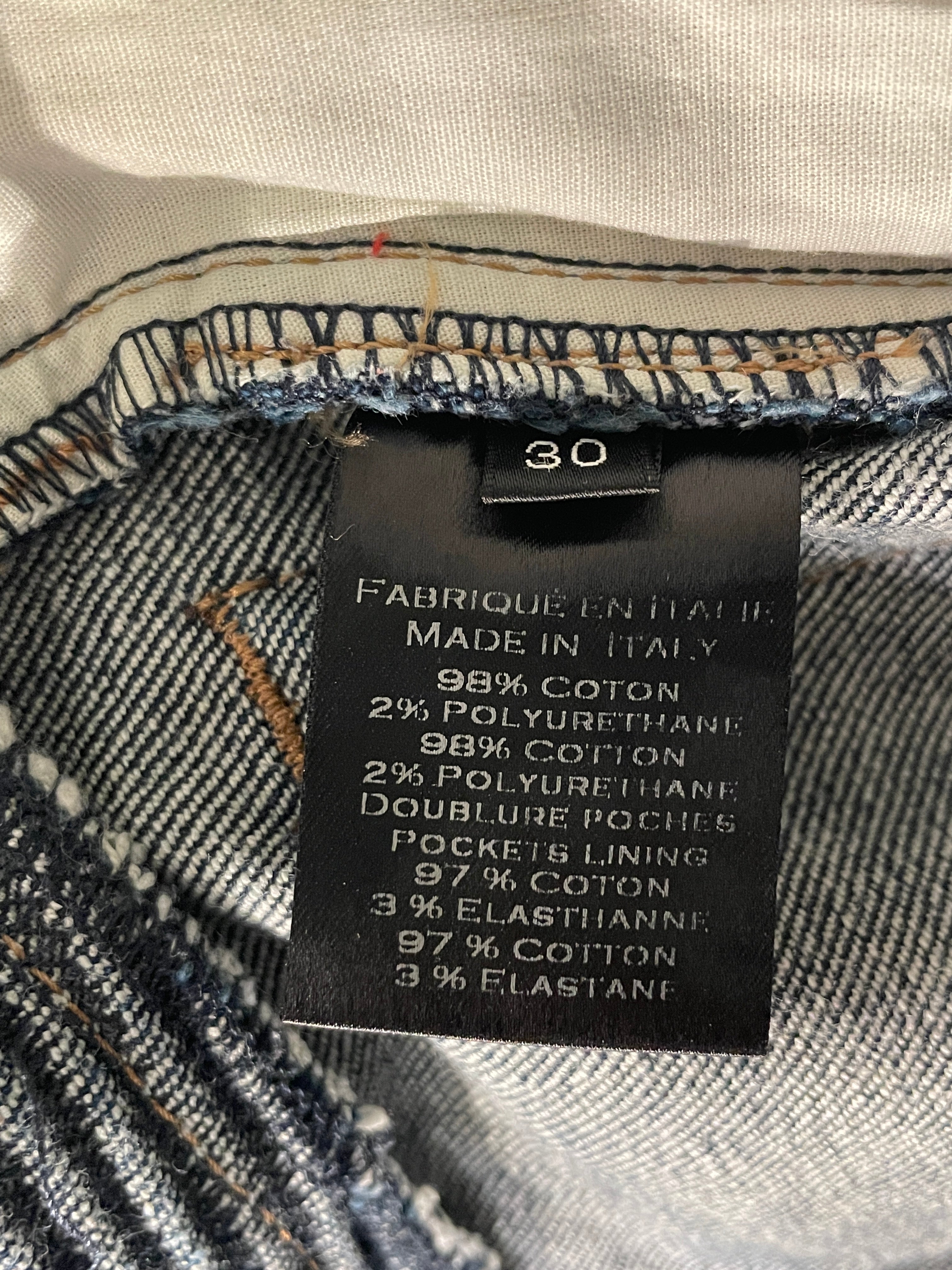 BALMAIN/Skinny Pants/30/Denim/IDG/BIKER DENIM DARK WASH view 3