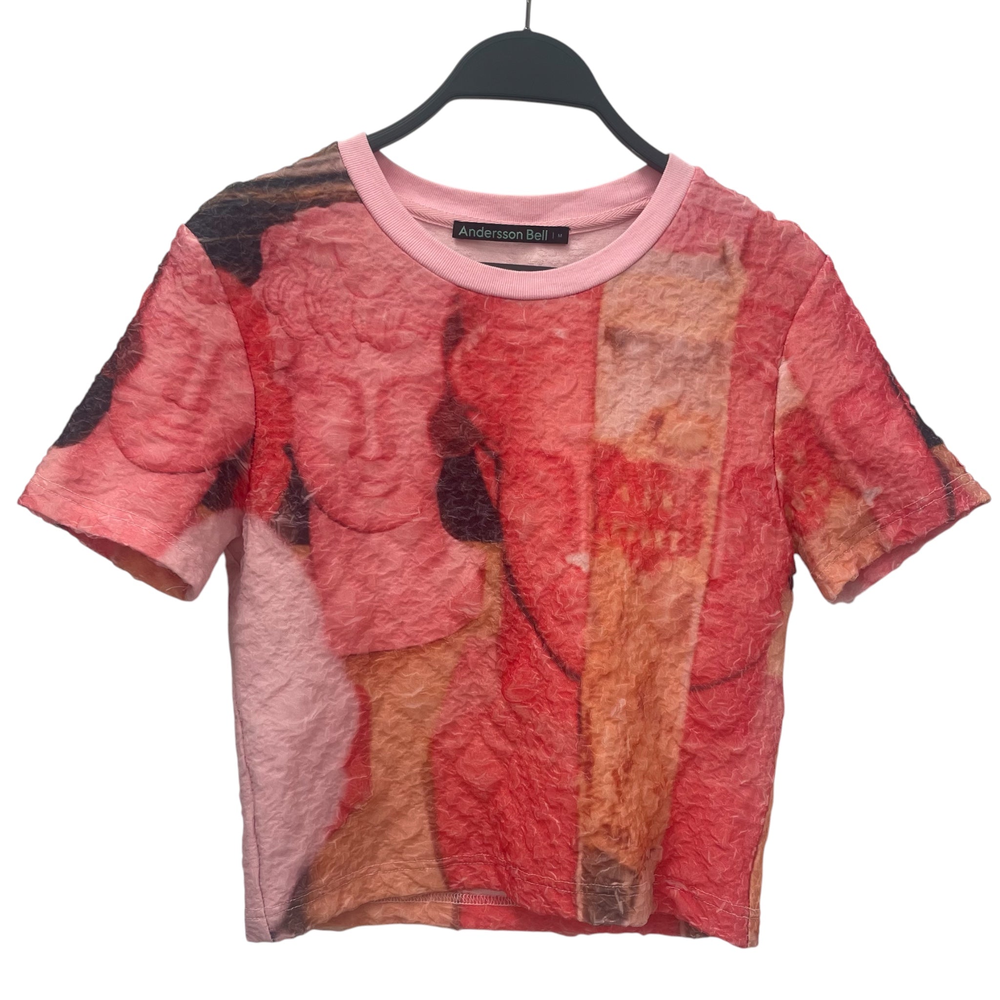 Andersson Bell/T-Shirt/M/All Over Print/Polyester/PNK/chiffon crinkle view 1