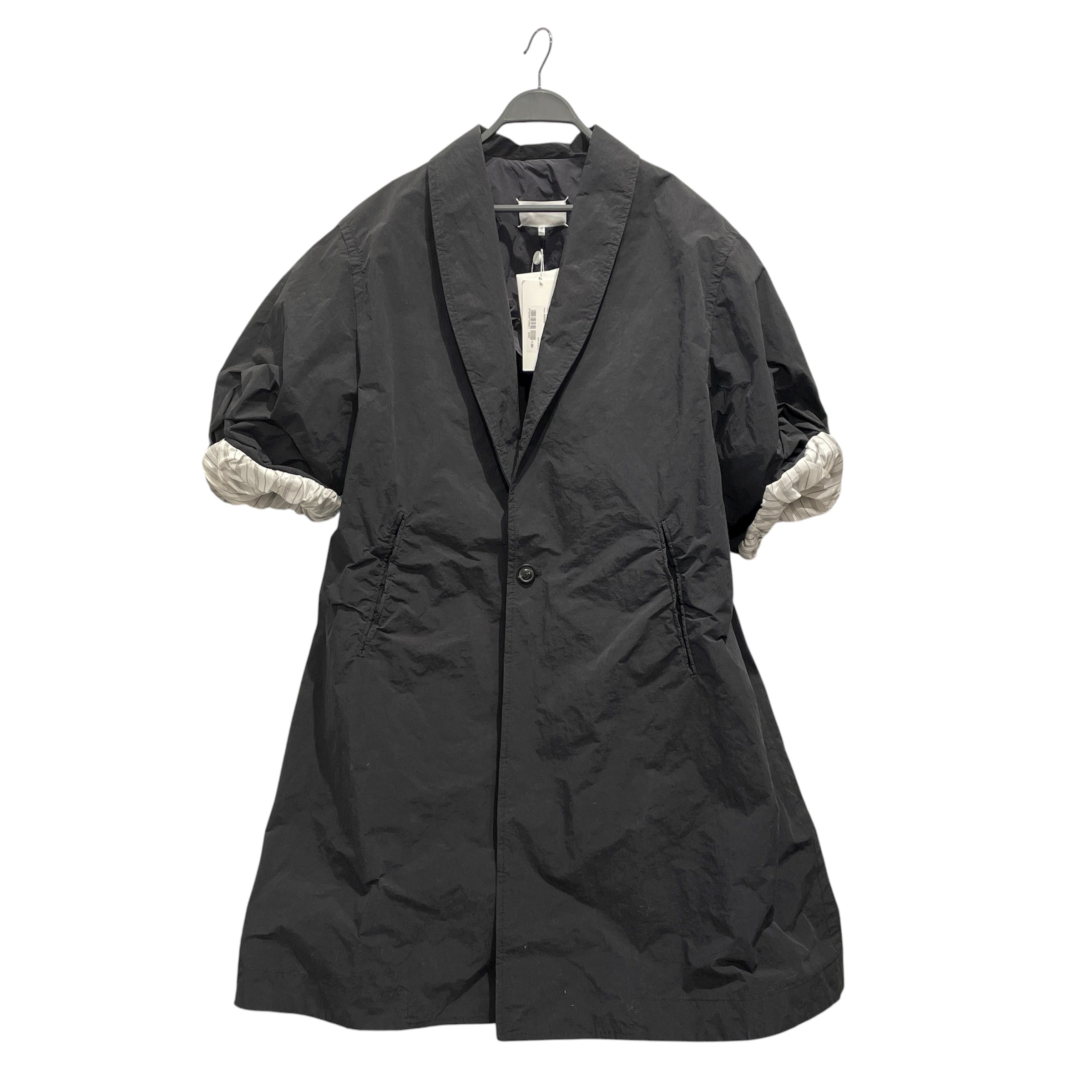 Maison Margiela/Coat/50/Nylon/BLK/HARD HAND PUFF SLEEVE view 1