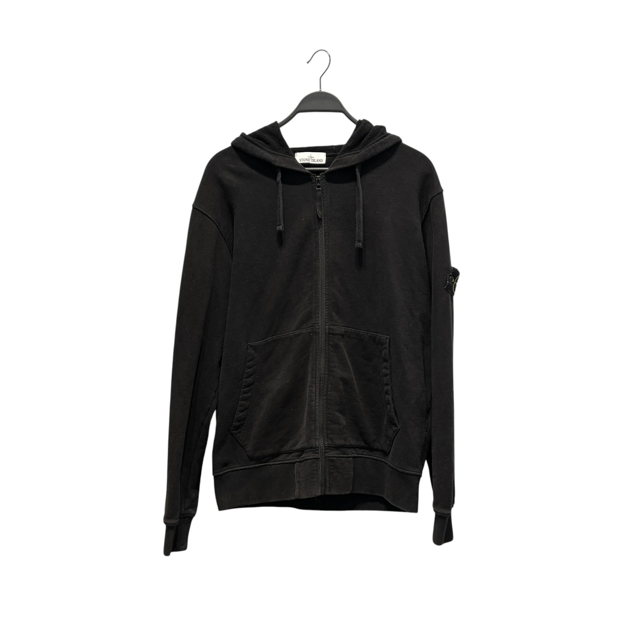 STONE ISLAND/Hoodie/XL/Cotton/BLK/ZIP UP view 1