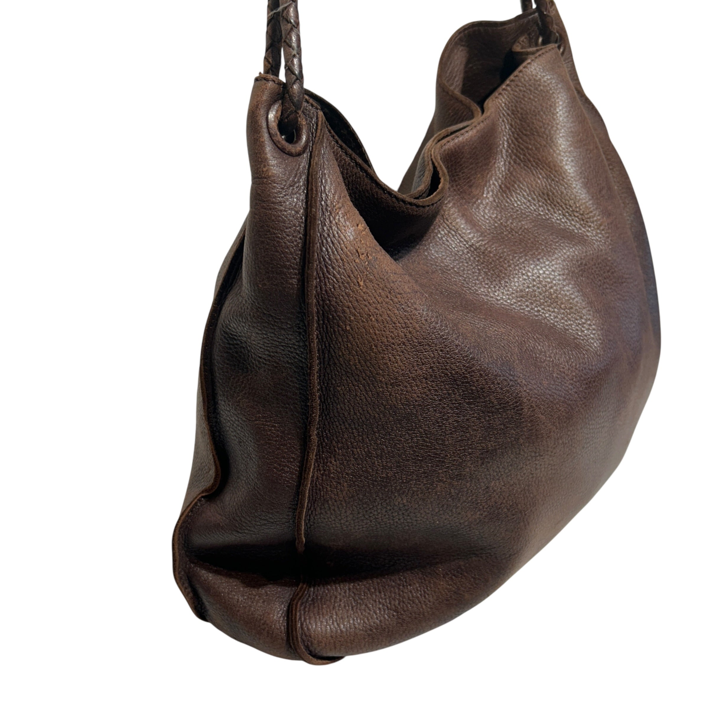 BOTTEGA VENETA/Tote Bag/Leather/BRW/trimmed hobo bag view 6