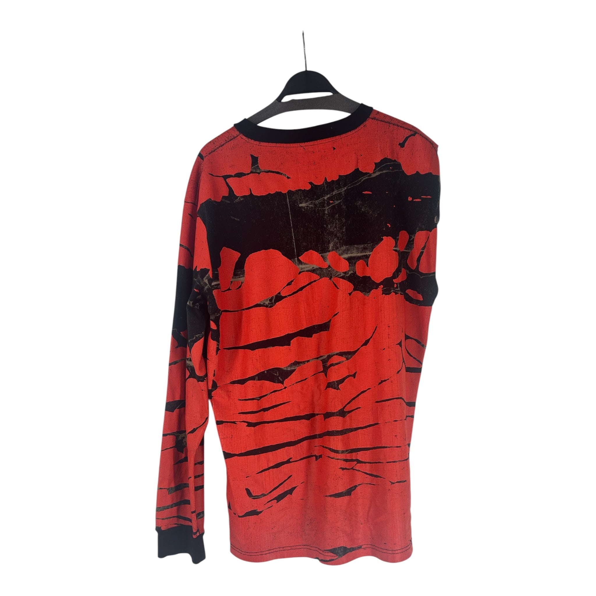 HOOD BY AIR./LS T-Shirt/XL/Cotton/RED/All Over Print/ view 2