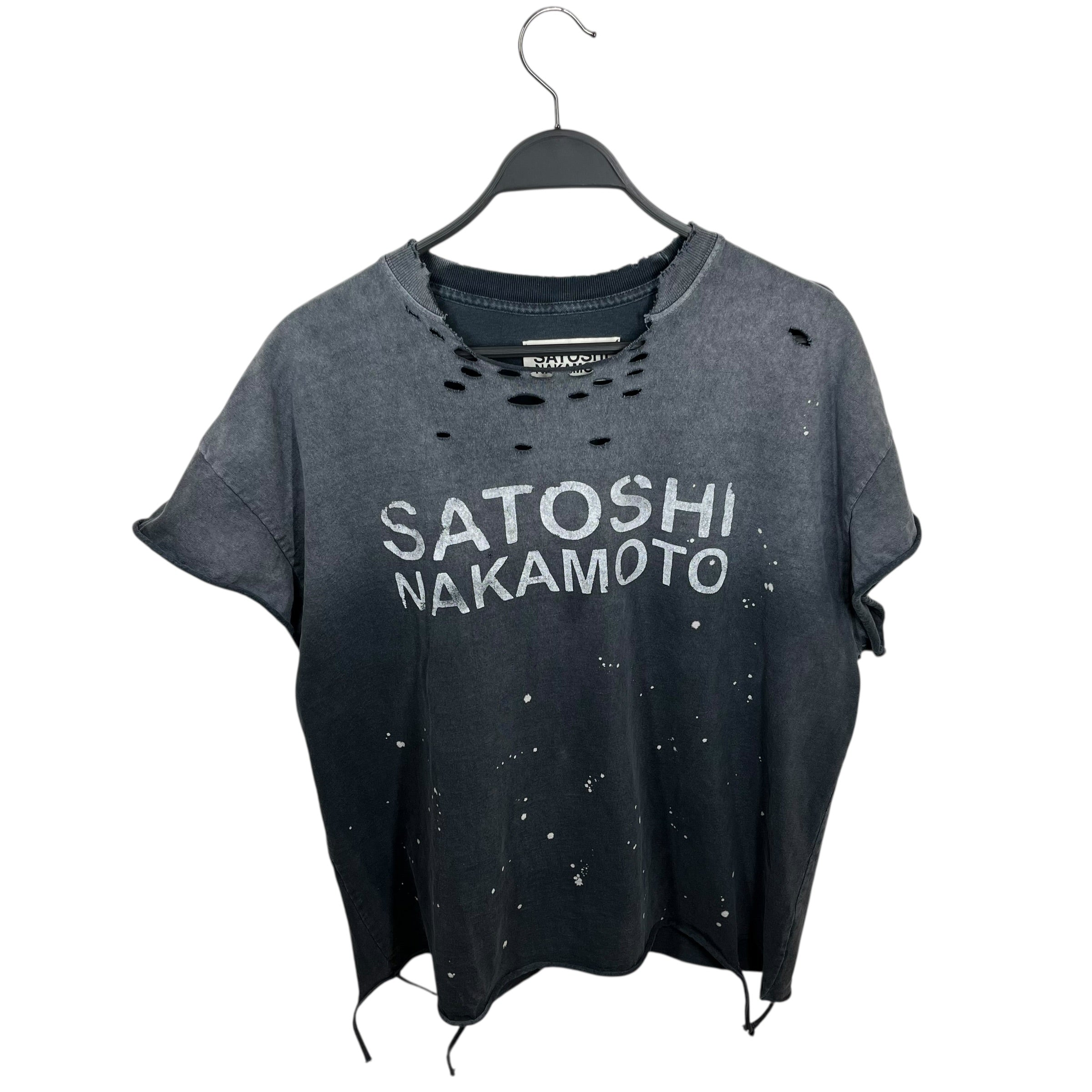 SATOSHI NAKAMOTO/T-Shirt/XL/Cotton/GLD/Paint Effect T-Shirt view 1