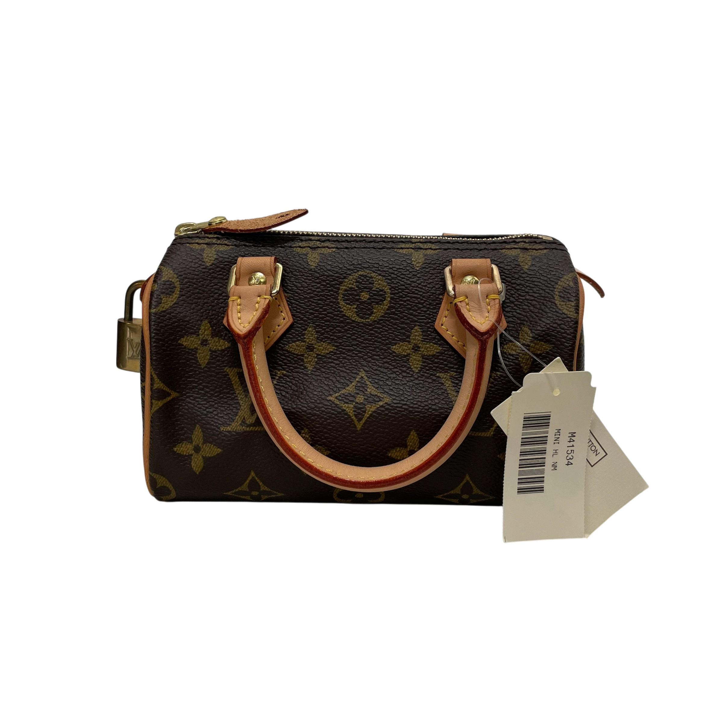 LOUIS VUITTON/Bag/Monogram/Leather/BRW/NANO SPEEDY view 2