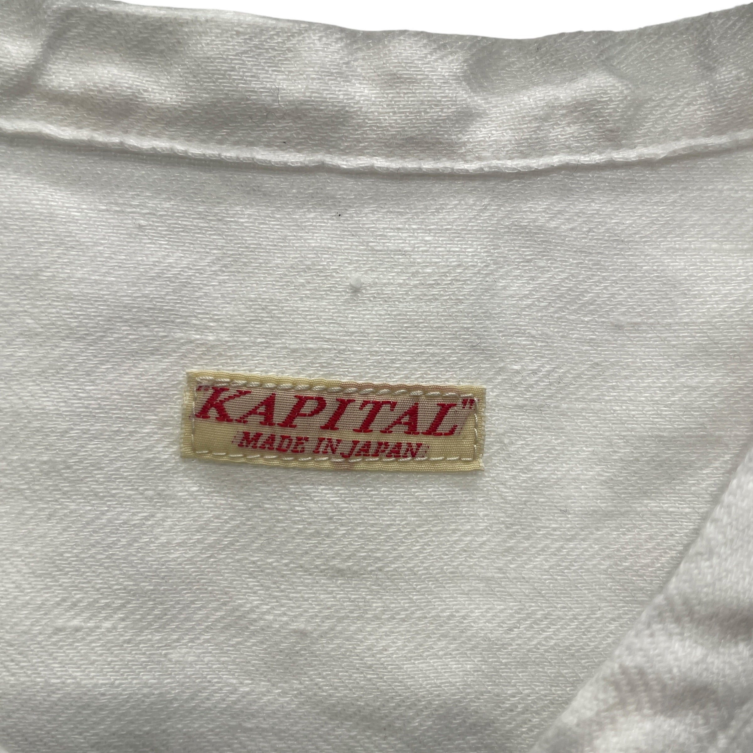 KAPITAL/LS Shirt/2/Linen/WHT/ view 3