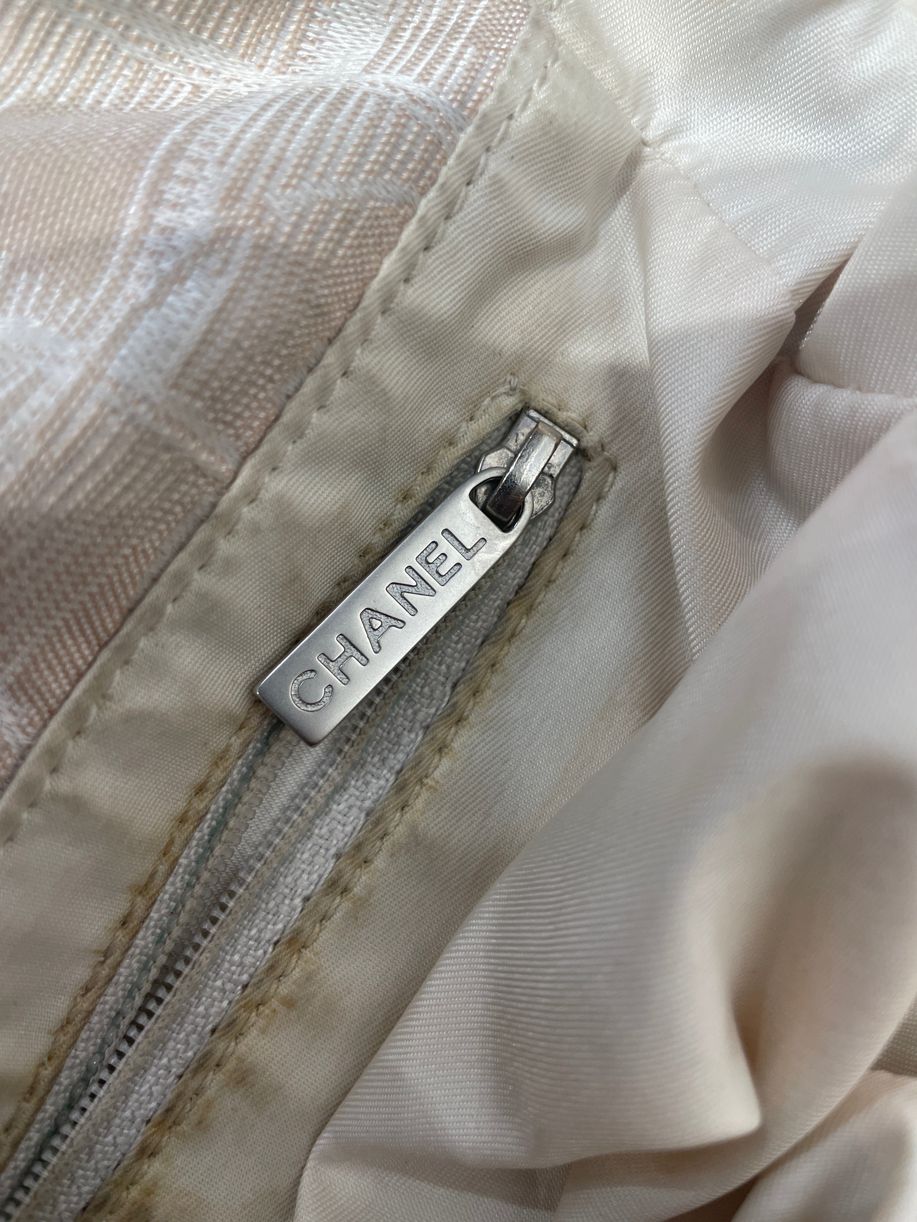 CHANEL/Bag/Monogram/Cotton/CRM/Ligne Tote view 7