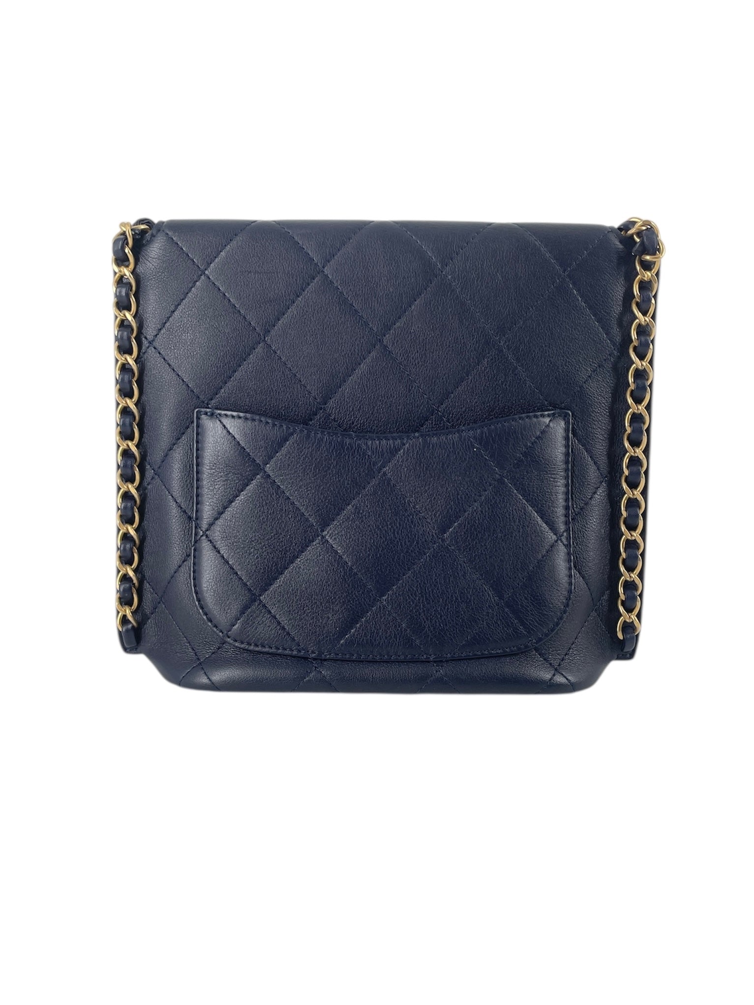 CHANEL/Cross Body Bag/Leather/NVY/31348855 view 2