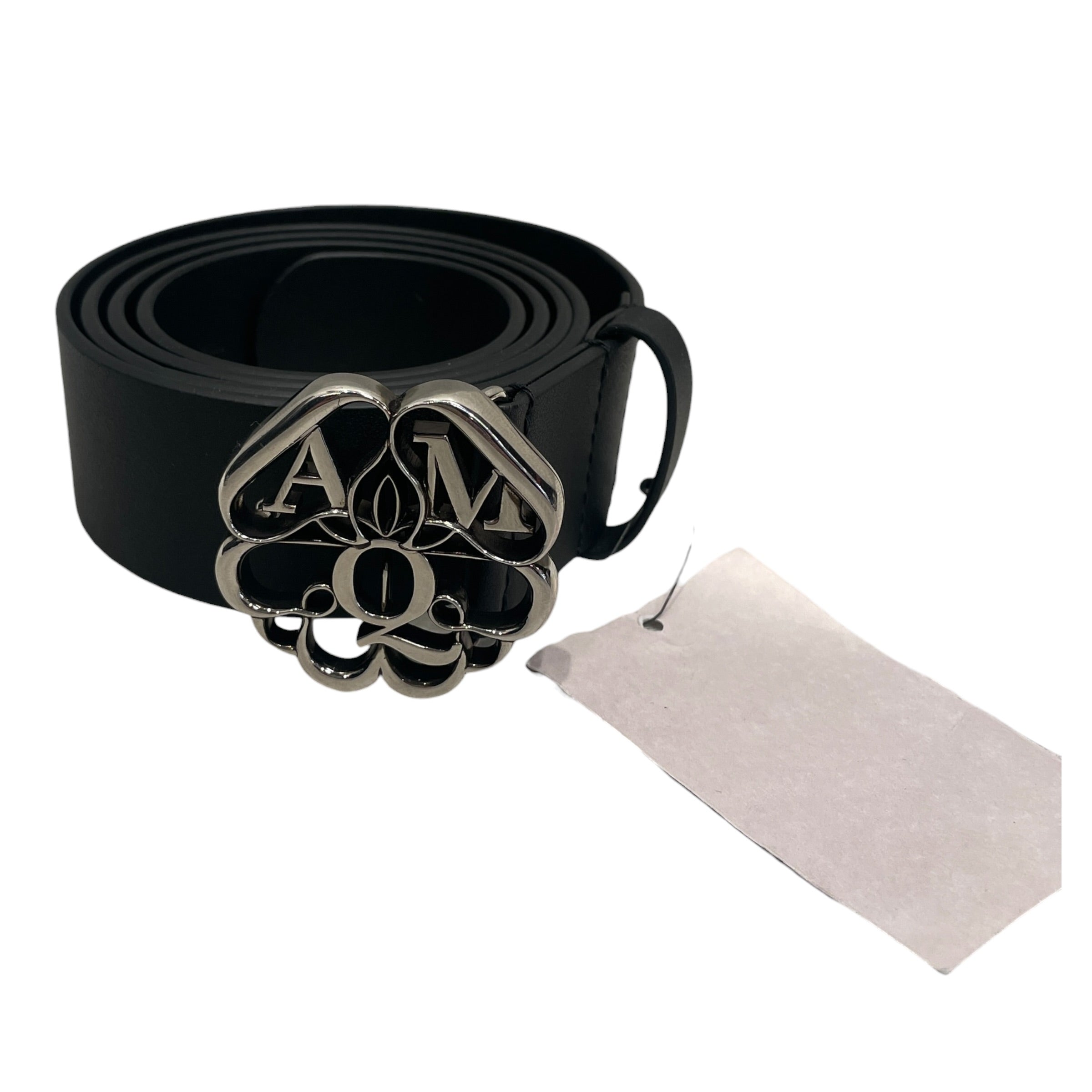 Alexander McQueen/Belt/Leather/BLK/683129 CLOVER BUCKLE BELT view 1