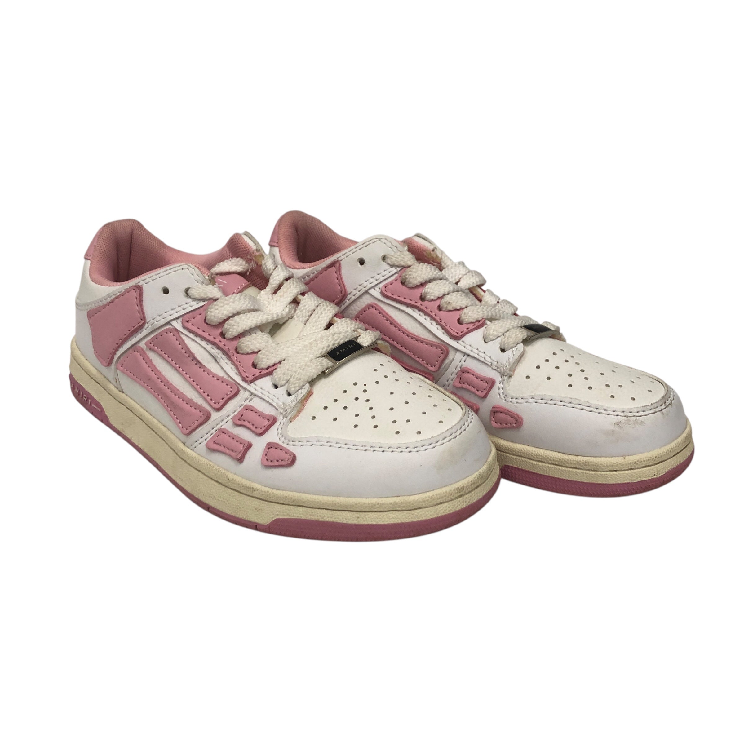 AMIRI/Low-Sneakers/US 6/Leather/PNK/Hot Pink Skeleton view 1