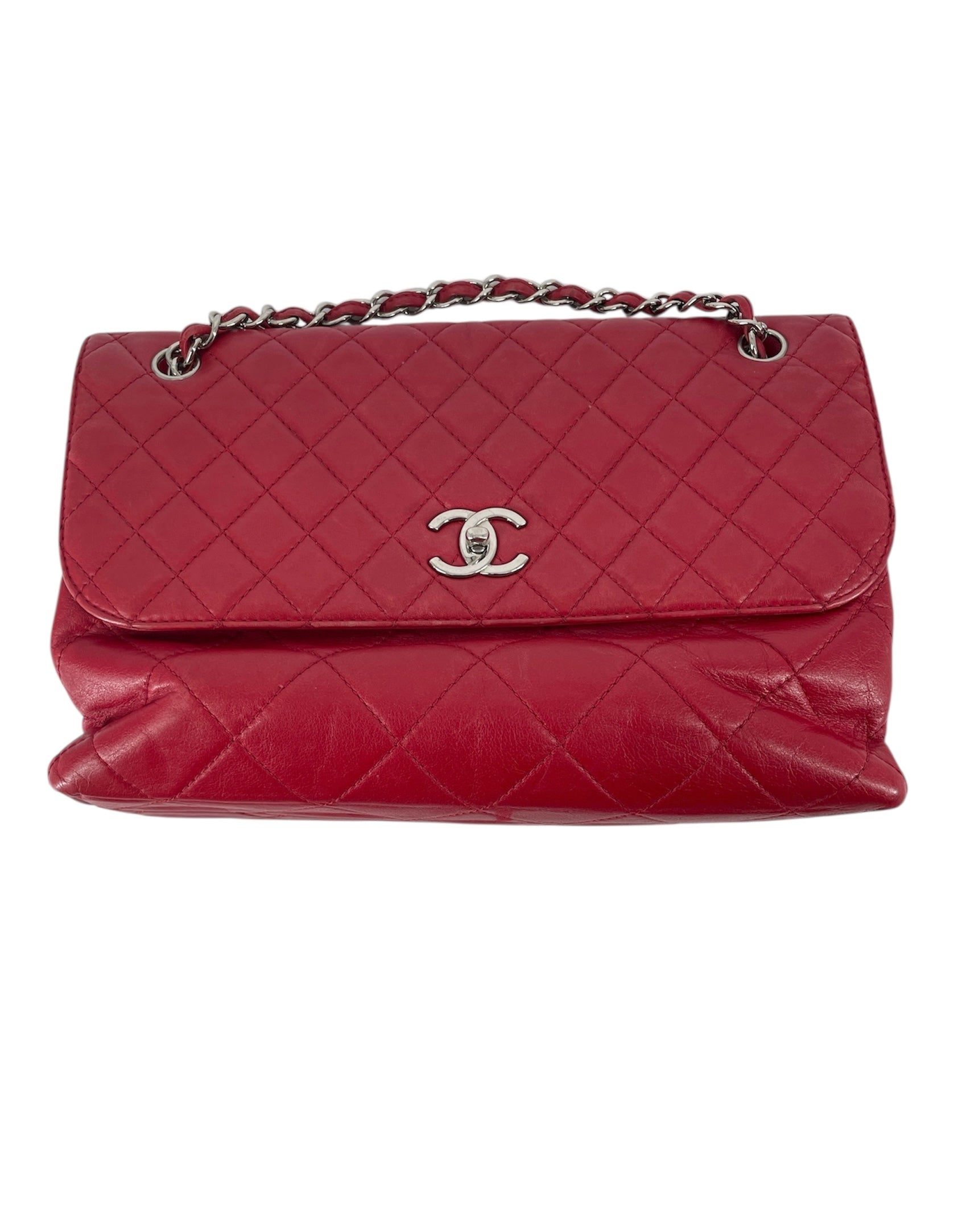 CHANEL/Hand Bag/Leather/RED/14676754 view 1