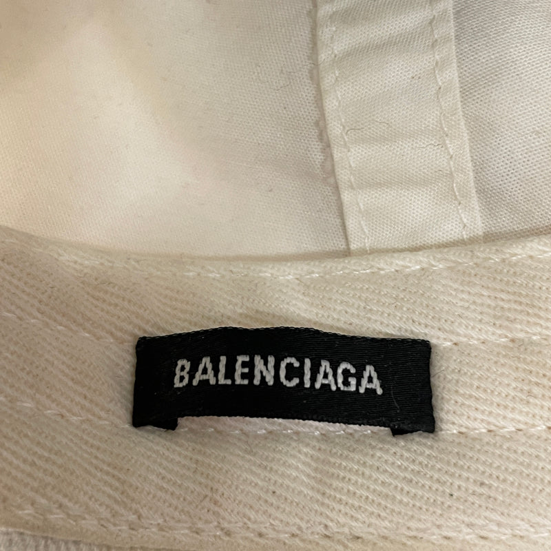 BALENCIAGA/Cap/L/Border/Cotton/BLK/