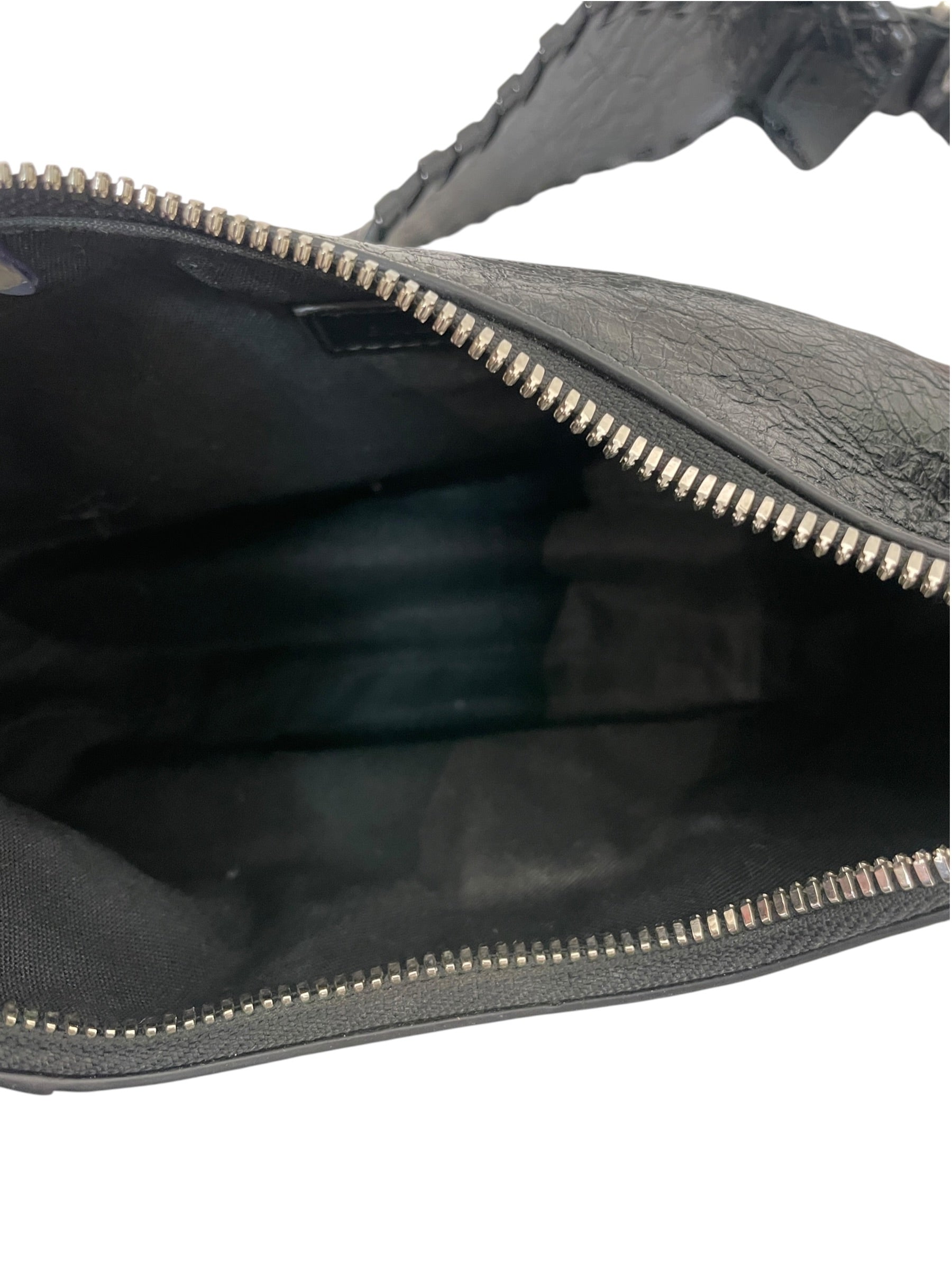 BALENCIAGA/Cross Body Bag/Leather/Black/cagole view 4