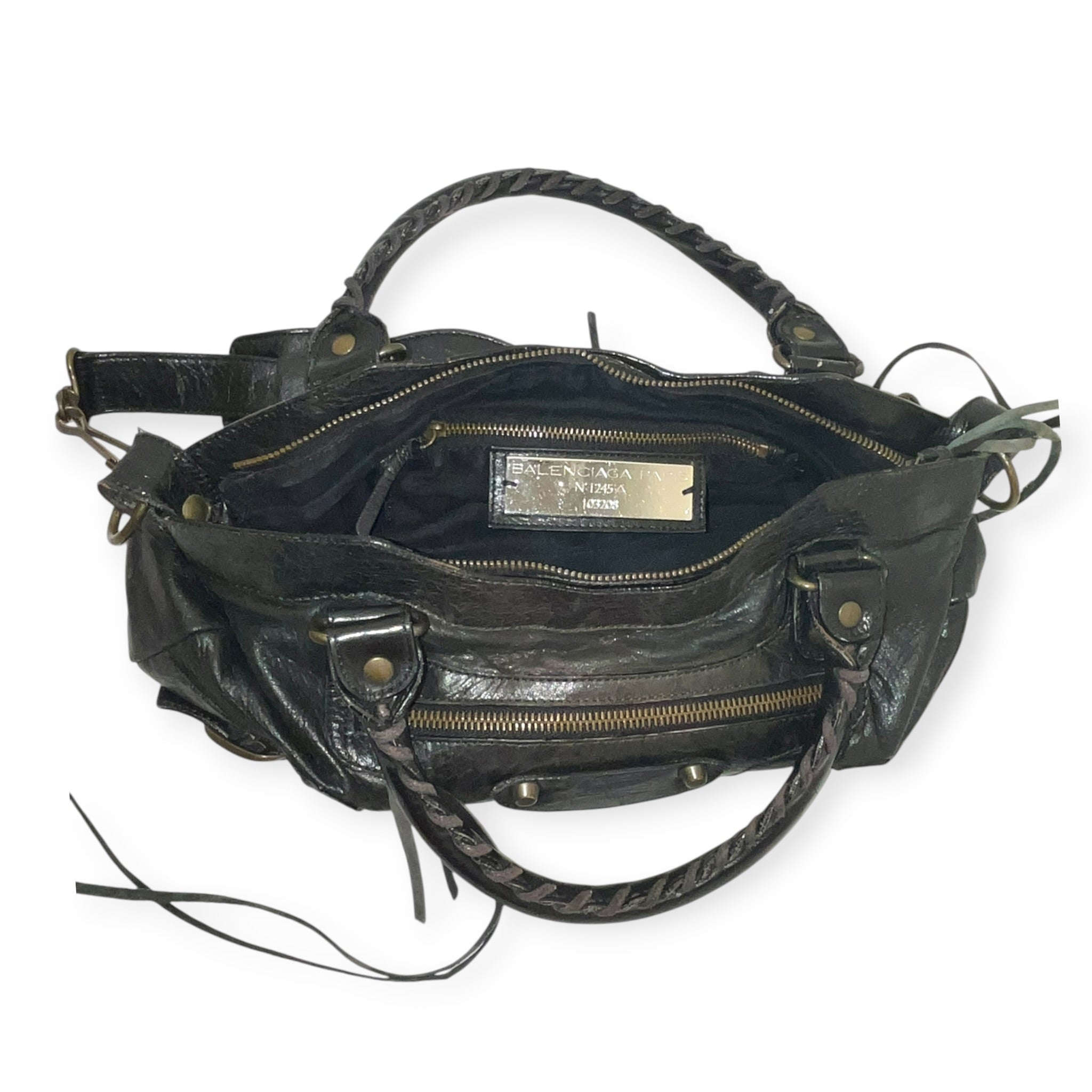BALENCIAGA/Bag/Leather/BLK/LEATHER MOTORCROSS BAG view 11