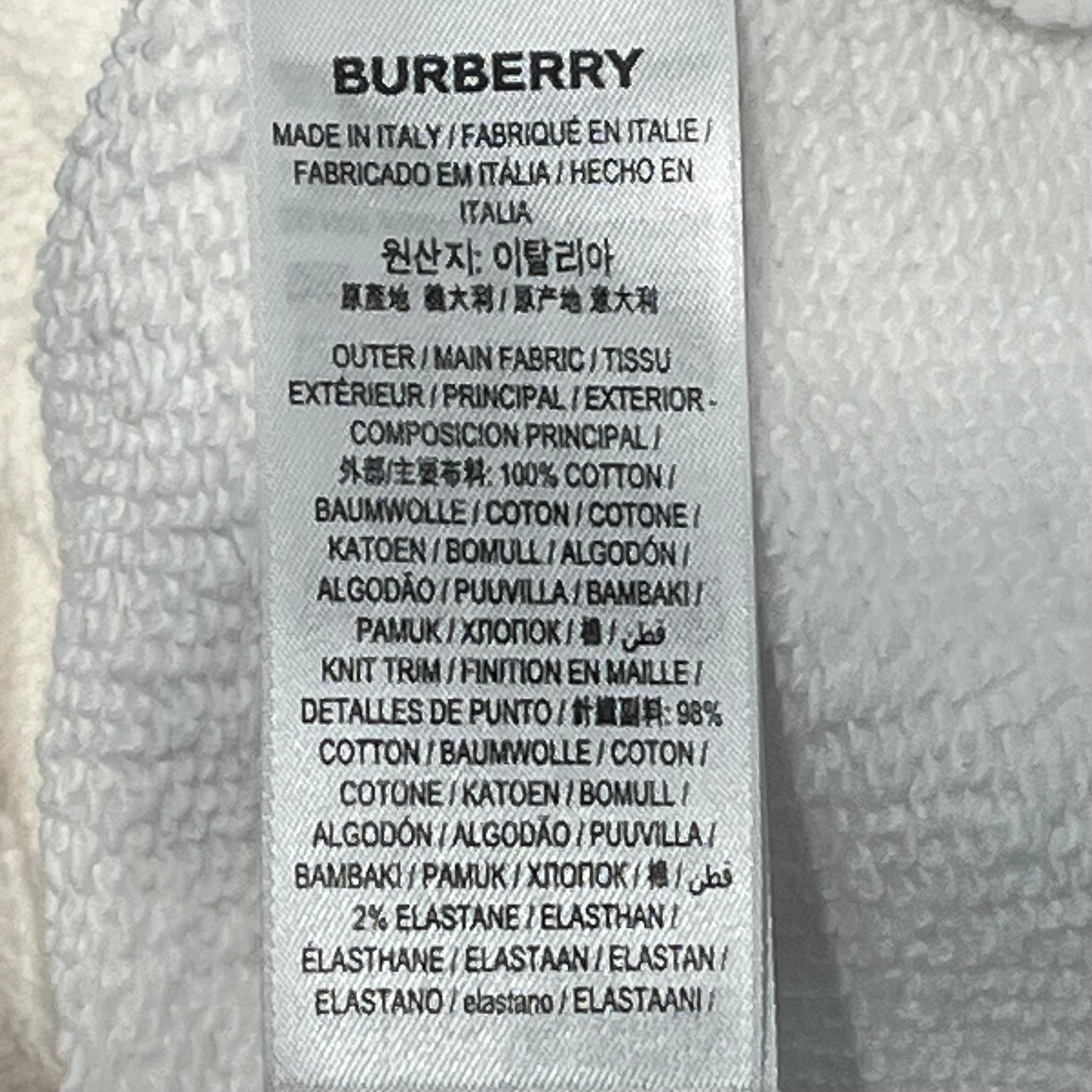 BURBERRY LONDON/Hoodie/M/Cotton/WHT/ view 4