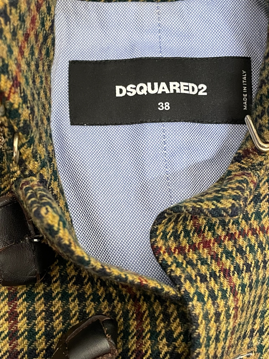 DSQUARED2/Tailored Jkt/38/Houndstooth Check/Green/ view 3