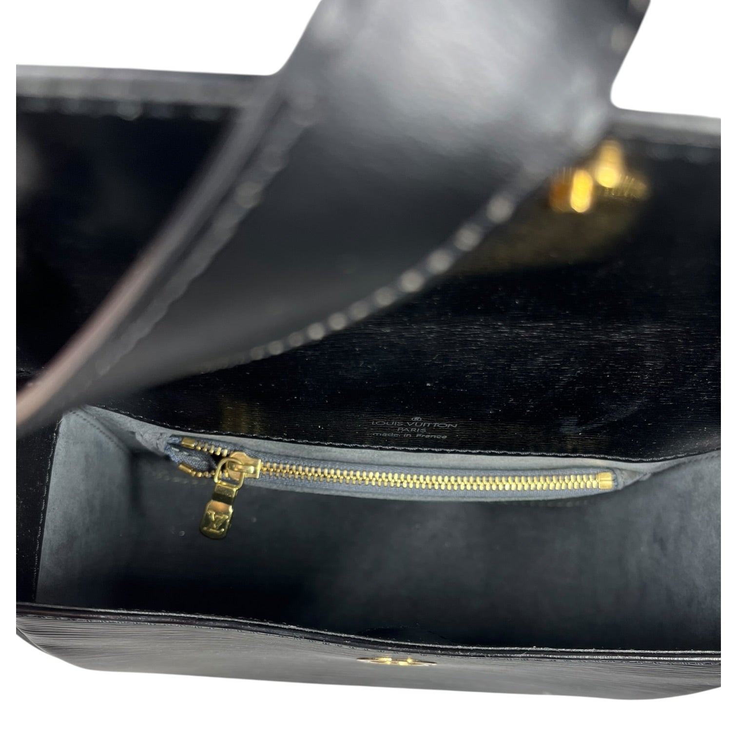 LOUIS VUITTON/Cross Body Bag/Leather/BLK/EPI LEATHER BUCI SMALL view 6