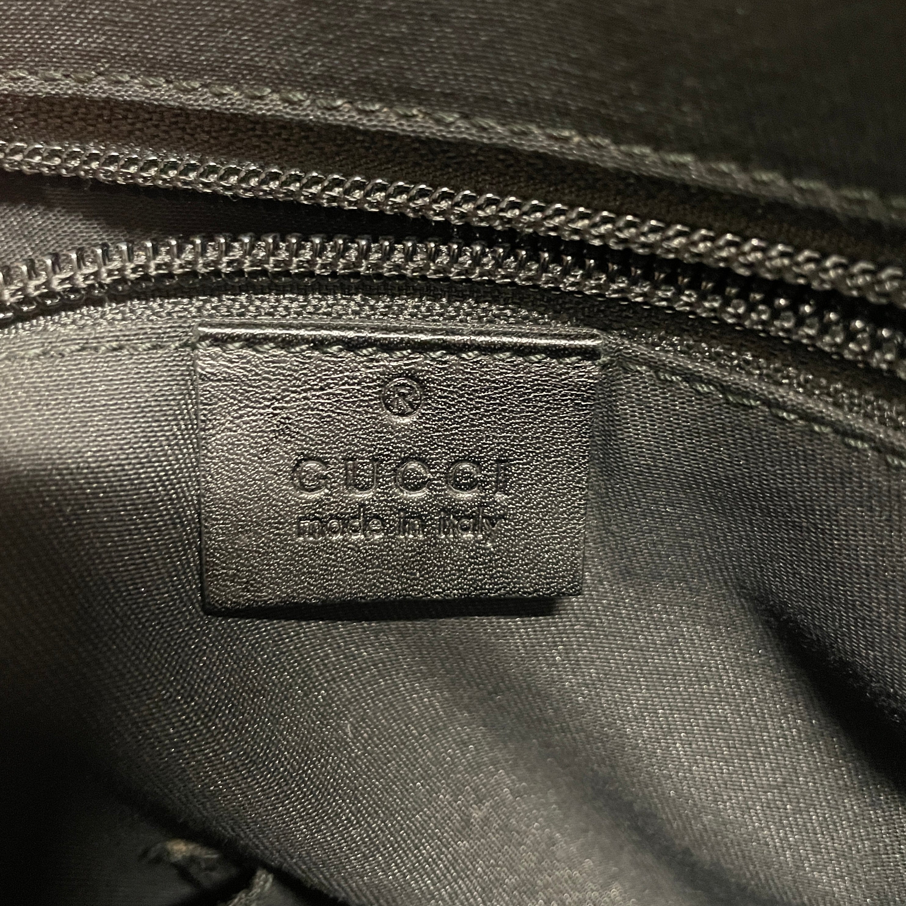 GUCCI/Briefcase/Leather/BLK/DIAMANTE/ ZIP/ NO CROSS STRAP view 5