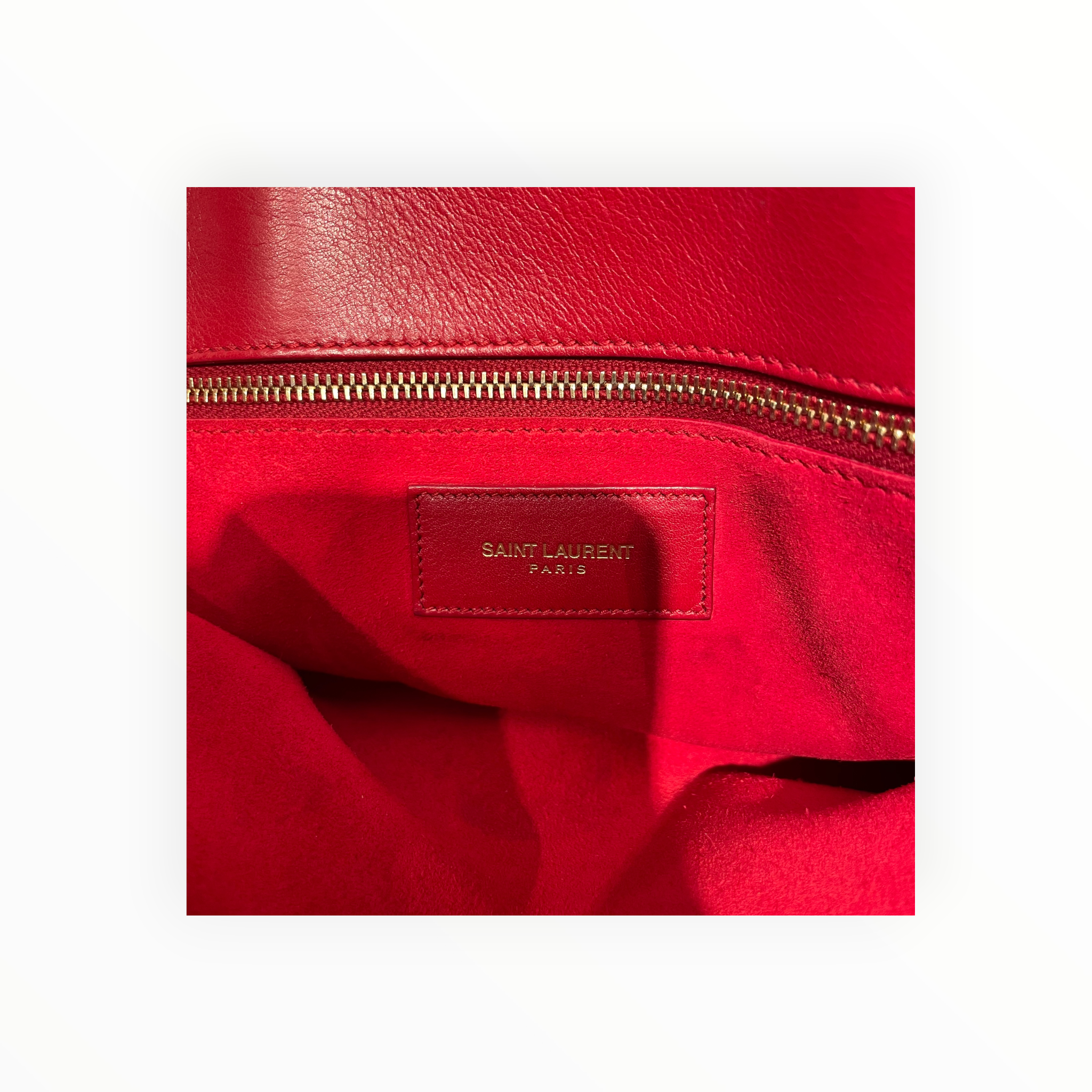 YVES SAINT LAURENT/Hand Bag/Leather/RED/Sac De Jour view 5