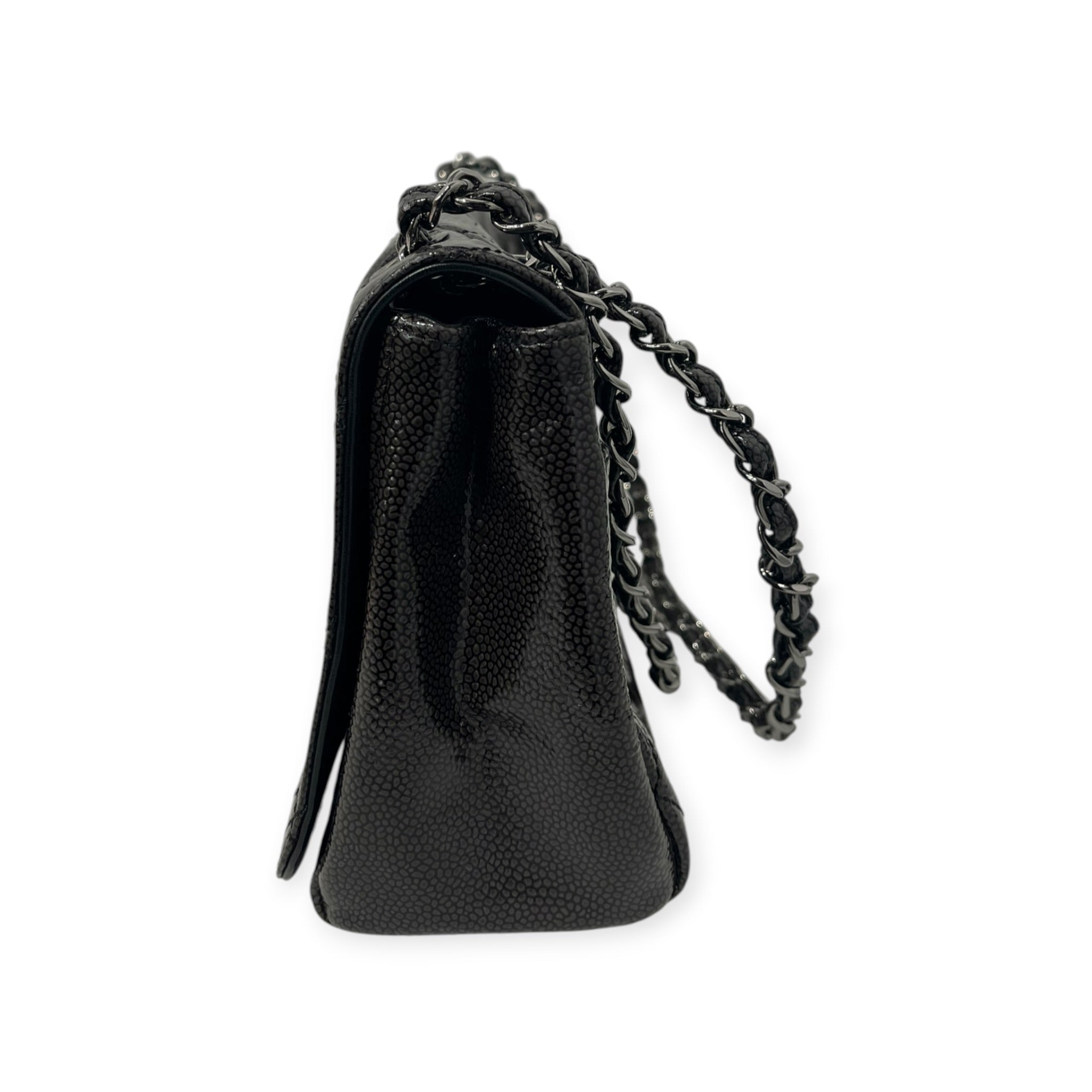 CHANEL/Bag/Leather/BLK/CHANEL CAVIAR REISSUE FLAP BAG view 4