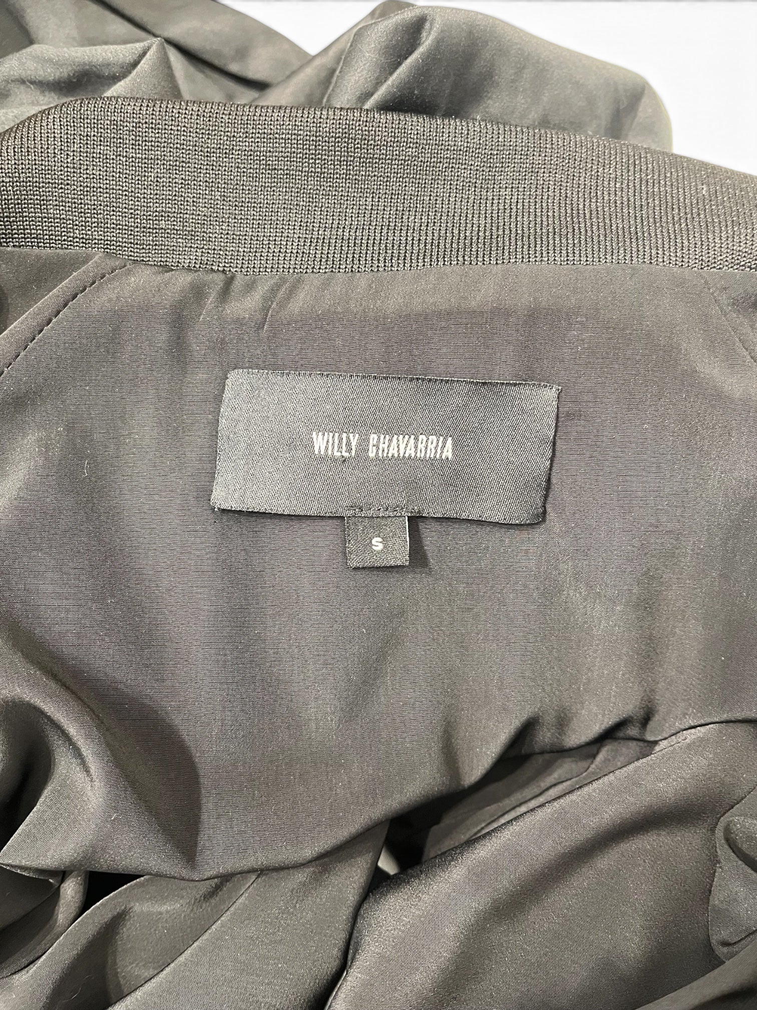 WILLY CHAVARRIA/Jacket/S/GRY/PIPING SCRIPT LOGO BOMBER view 3