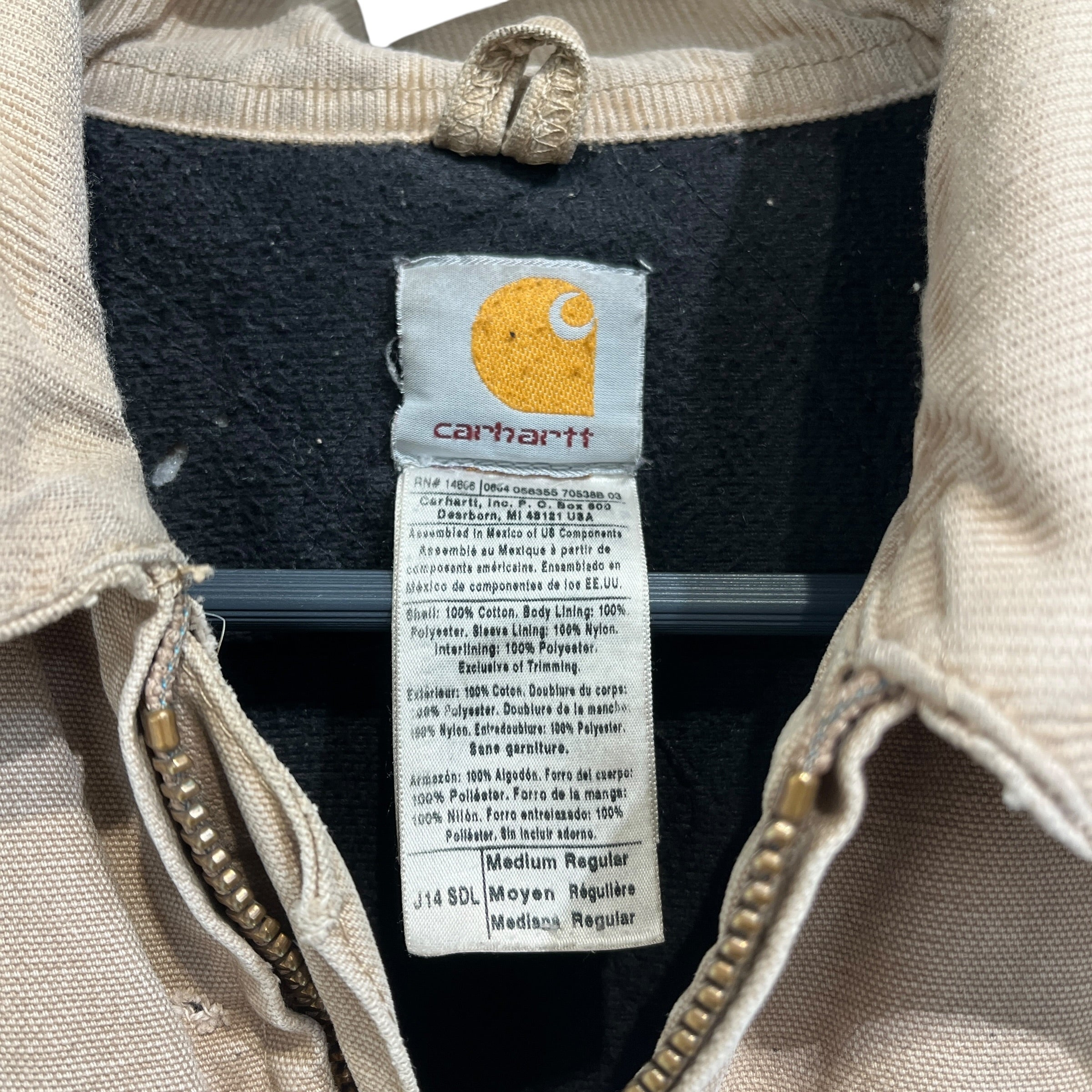 Carhartt/Jacket/M/Cotton/KHK/Distressed Santa Fe view 3