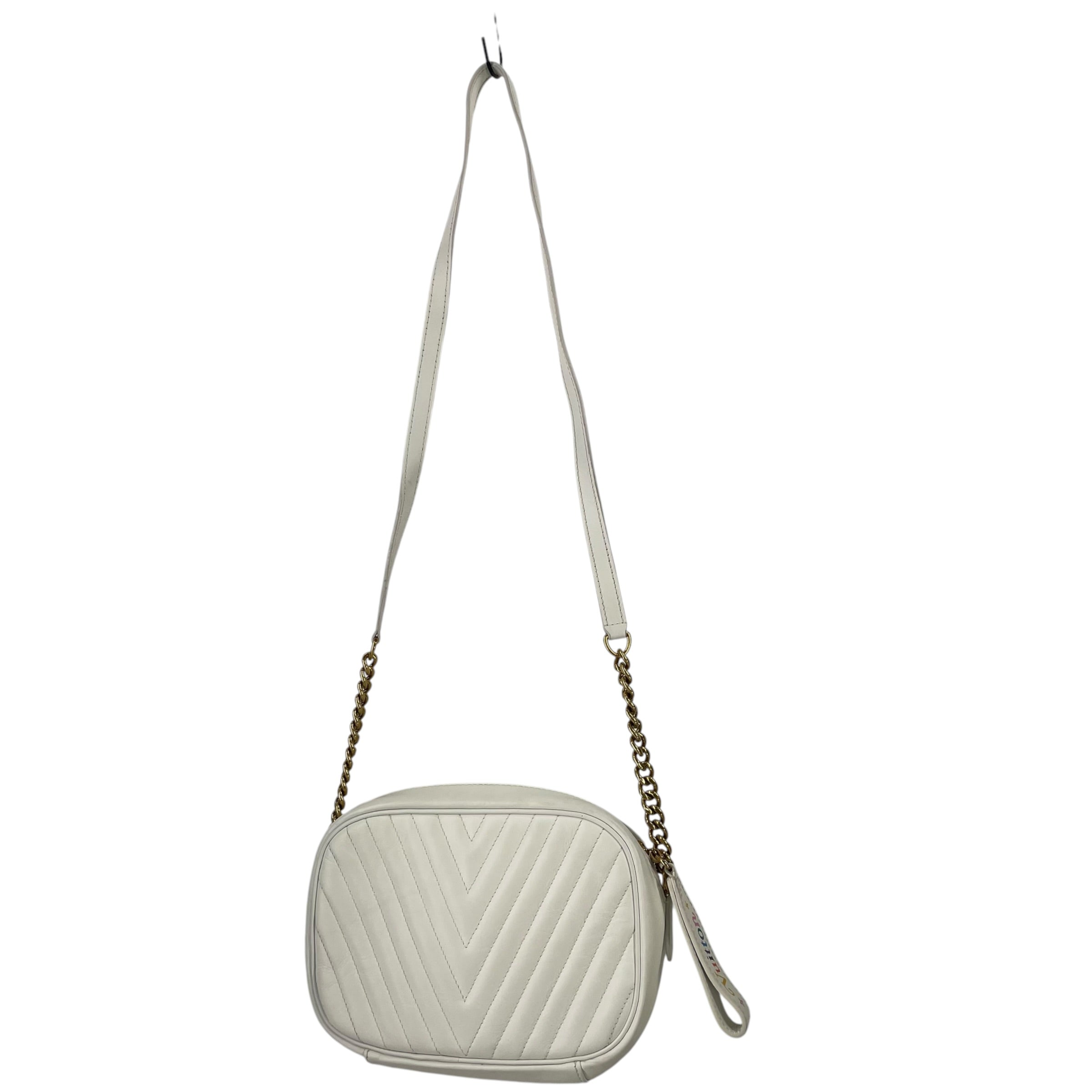 LOUIS VUITTON/Cross Body Bag/Leather/WHT/GLD HRDWR QUILTED WAVE CAMERA view 2