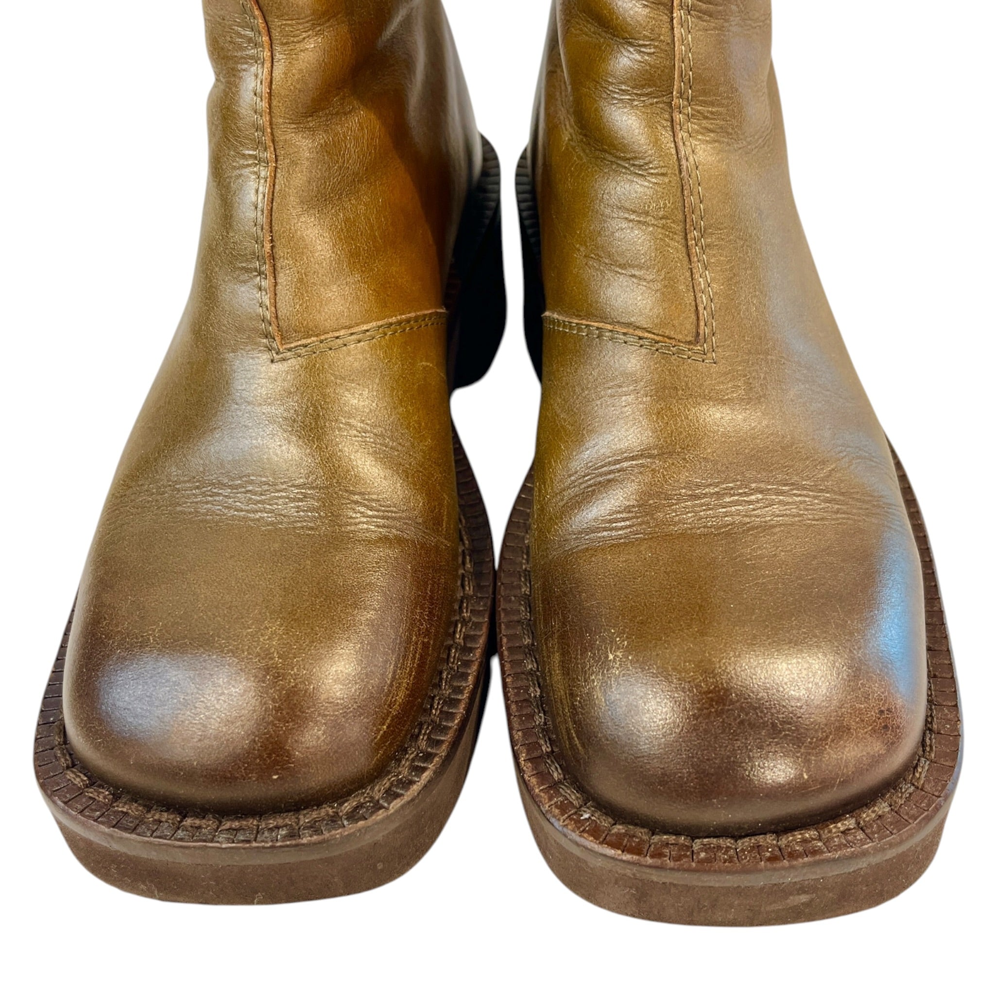 MM6/Biker Boots/EU 36/GRN/OLIVE ANKLE BOOT view 5