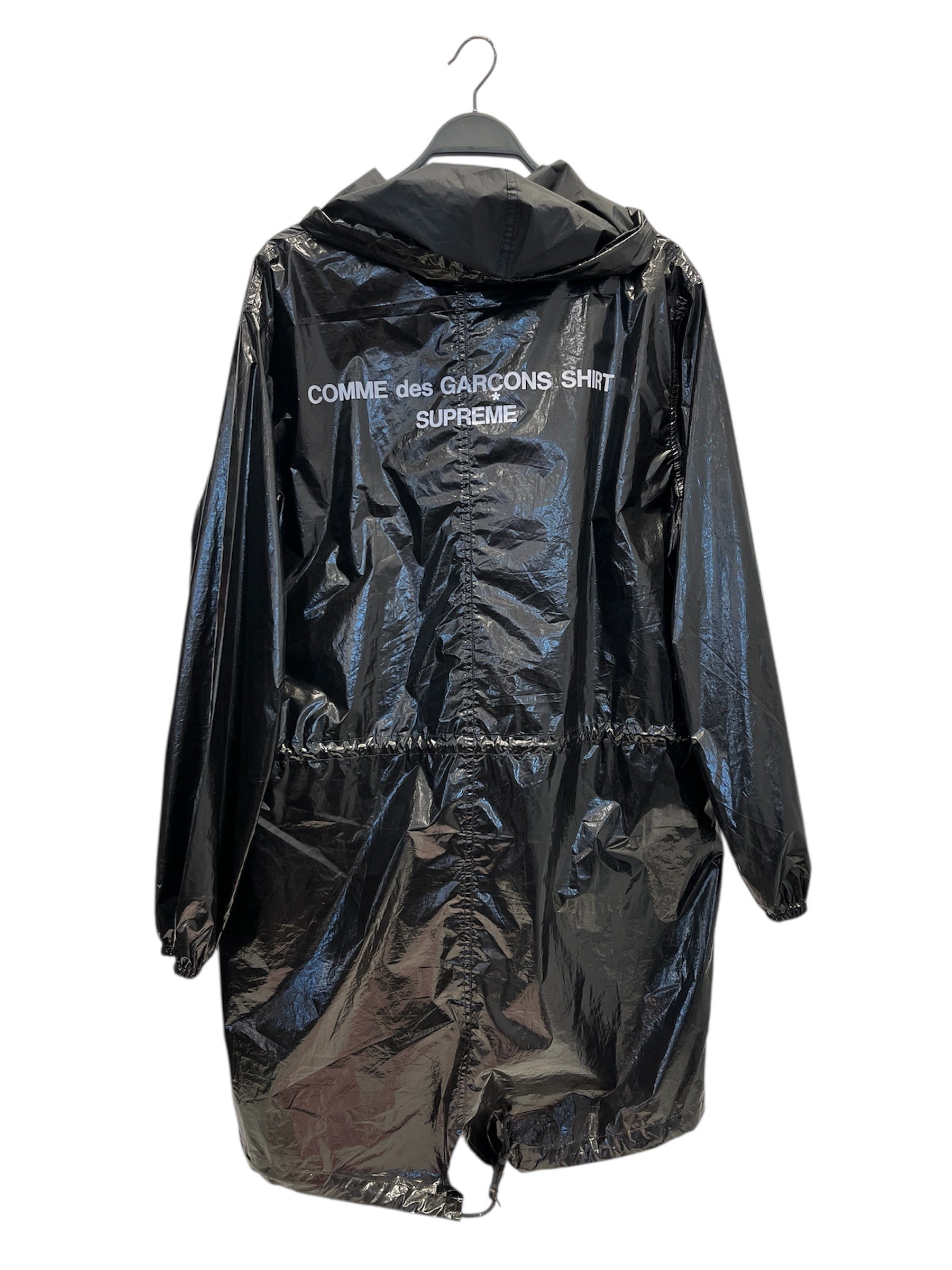 COMME des GARCONS SHIRT/Supreme/Jacket/L/Polyester/BLK/CDG SUPREME FISHTAIL PARKA view 2