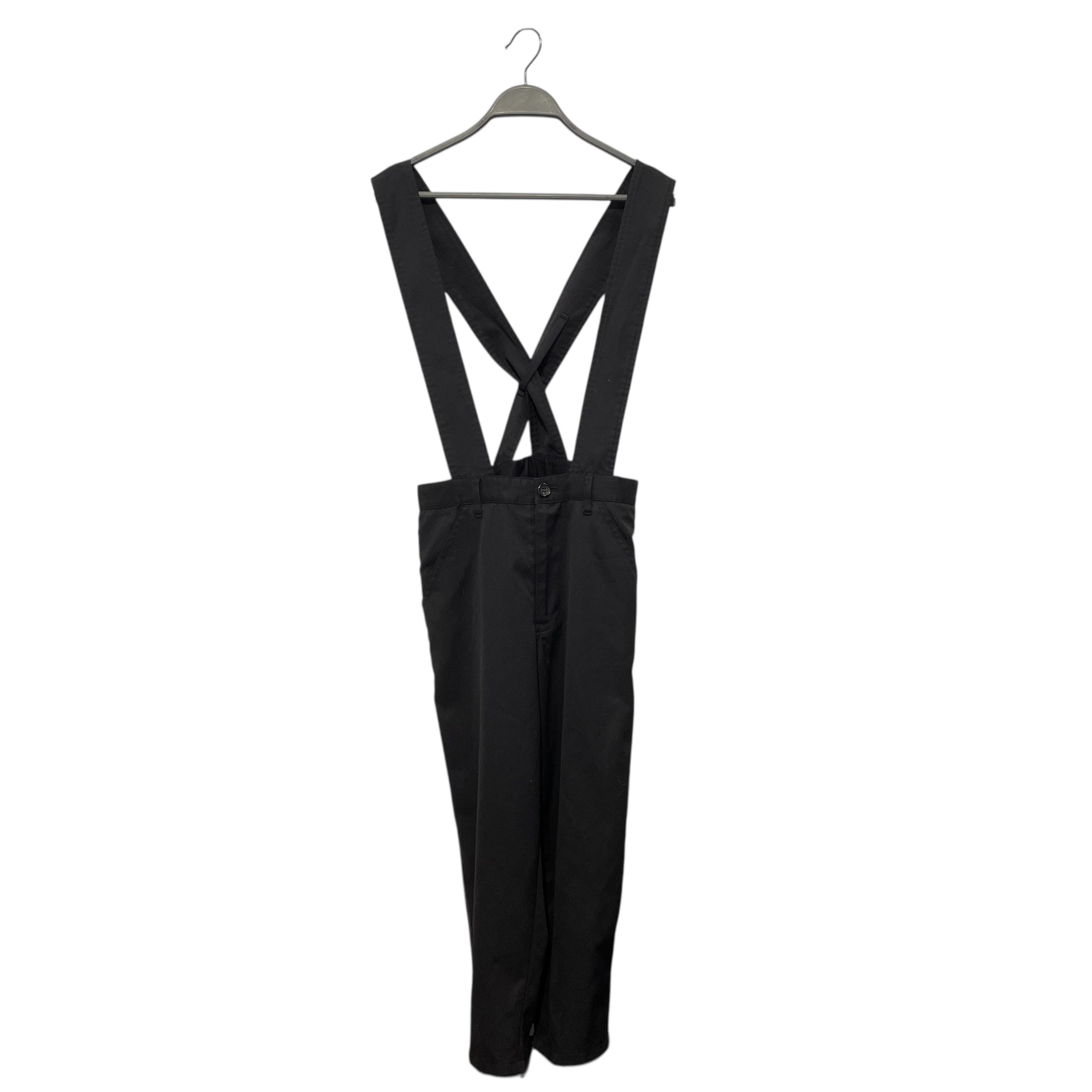 COMME des GARCONS GIRL/Overall/XS/Wool/BLK/Gabardine Pinafore Overalls view 1