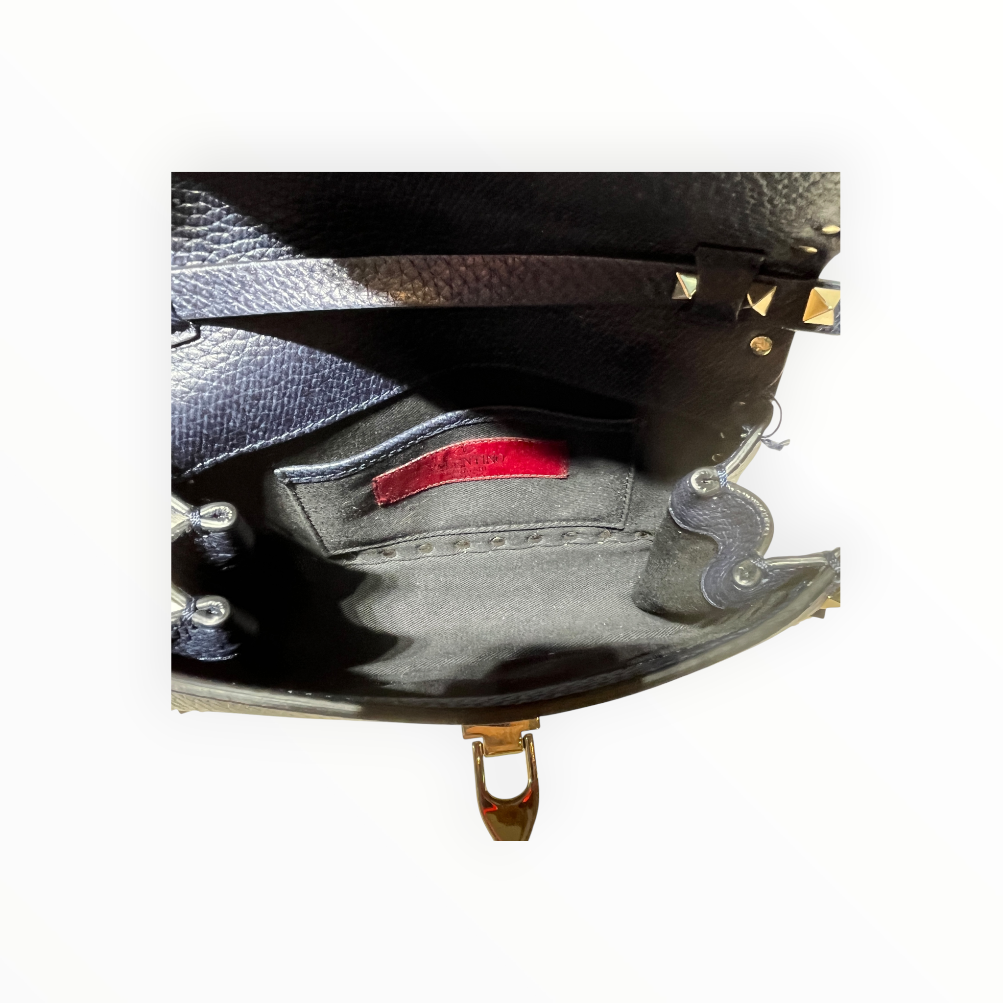 VALENTINO/Cross Body Bag/Leather/NVY/Rockstud Crossbody view 4