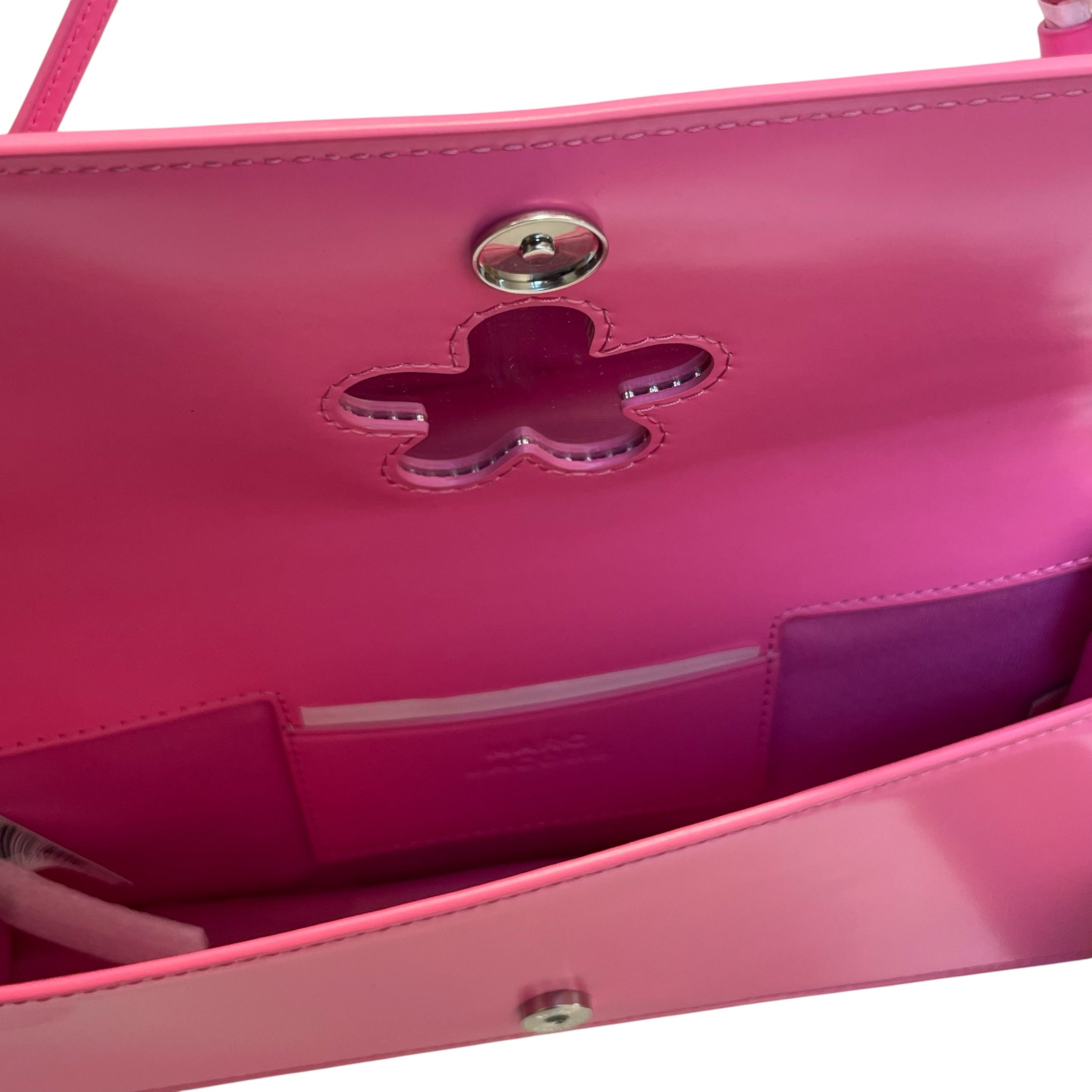 MARC BY MARC JACOBS/Bag/Leather/PNK/sil hardware/mirror inside/pnk view 3