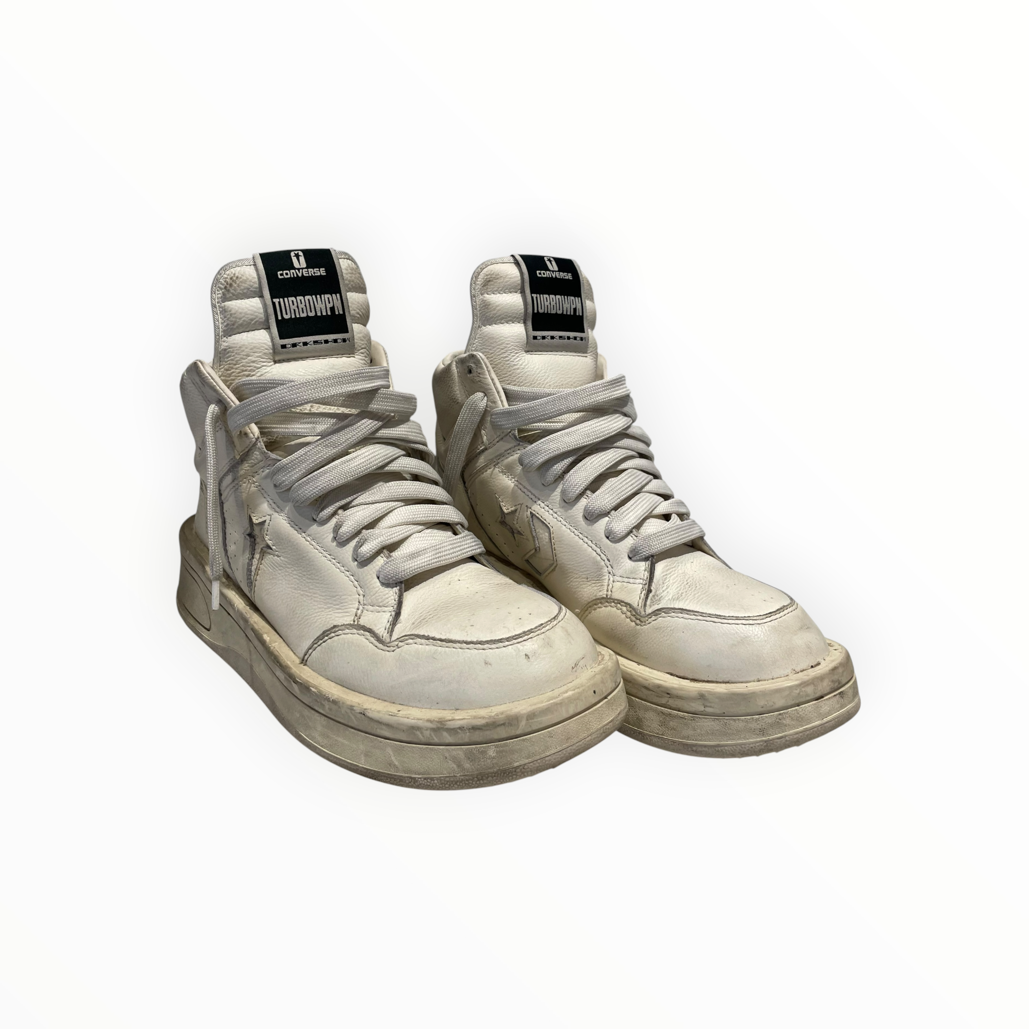 Rick Owens/Hi-Sneakers/US 10/Leather/WHT/DRKSHDW Converse view 1