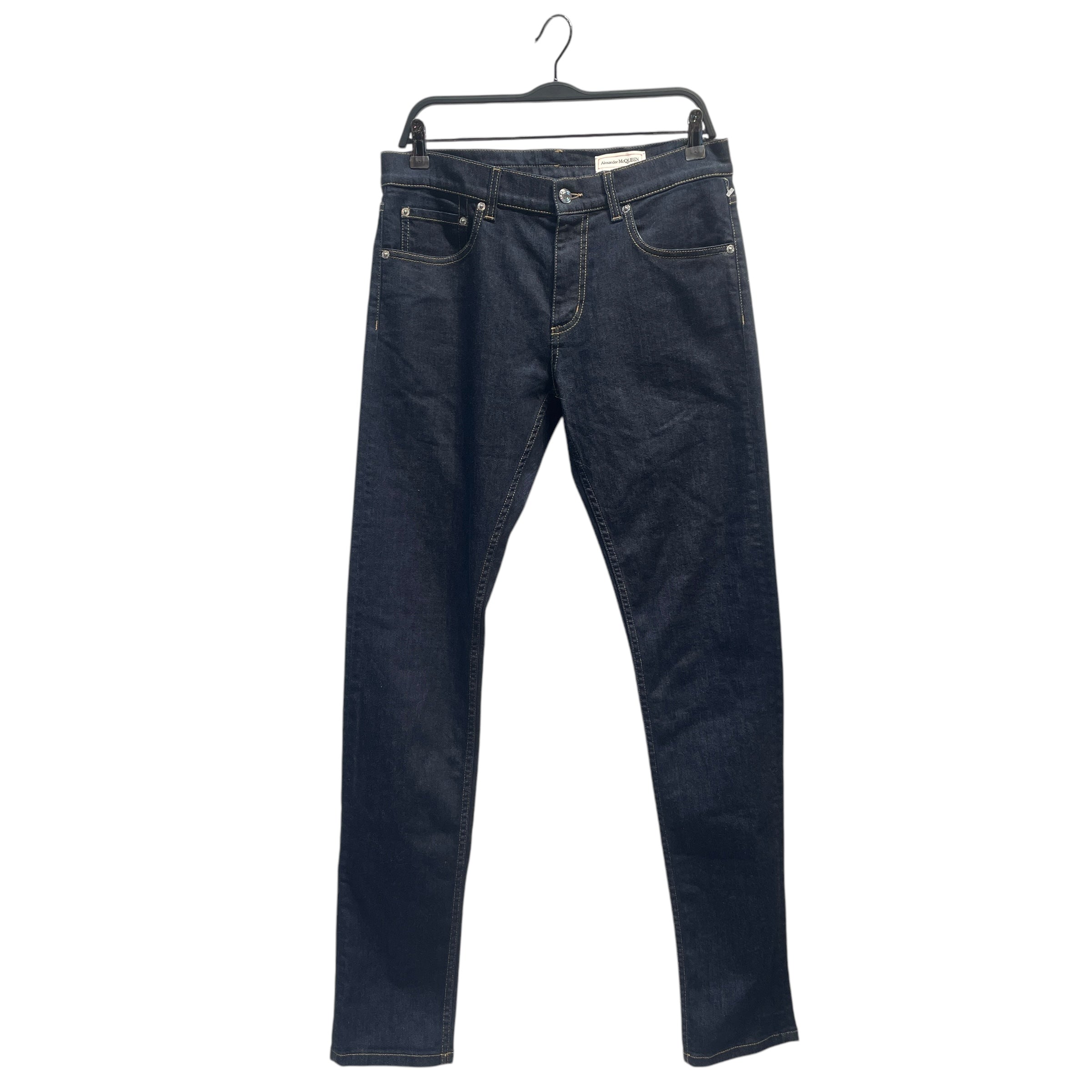 Alexander McQueen/Bottoms/48/Denim/NVY/alexander mcqueen studded back view 1