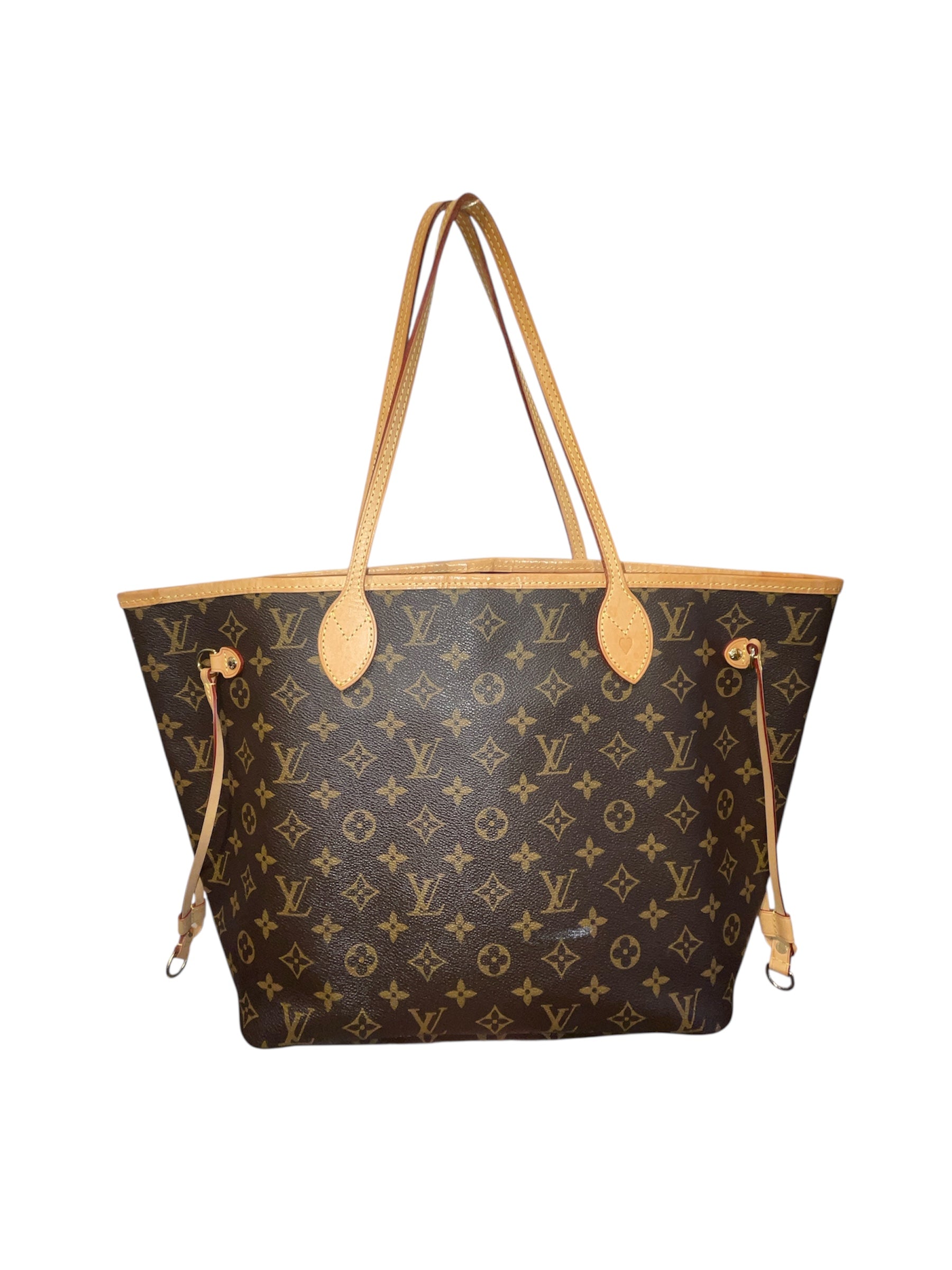 LOUIS VUITTON/Tote Bag/All Over Print/Leather/BRW/neverfull MM tote bag view 1