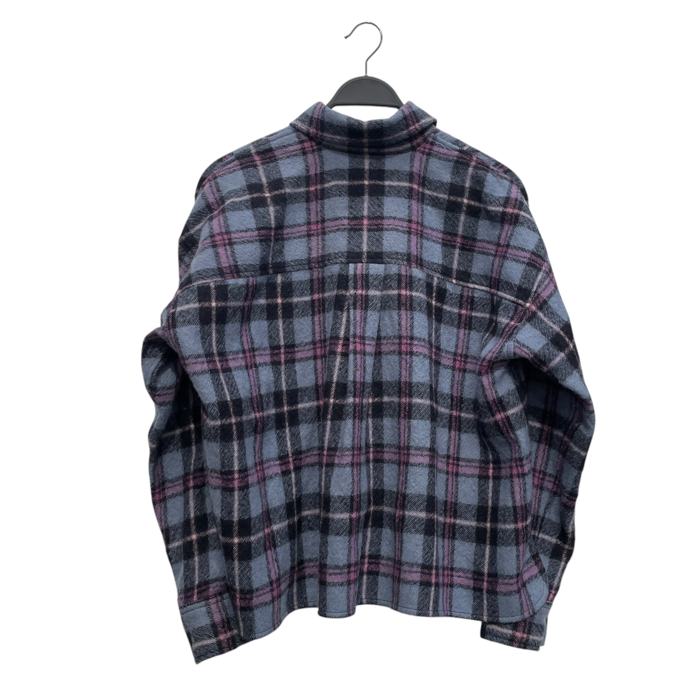 ISABEL MARANT/Fleece Jkt/34/Plaid/Wool/BLU/BLU PPL PLAID view 2