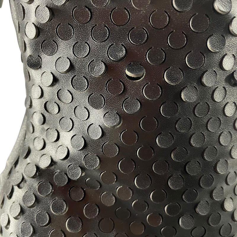 Helmut Lang/Heels/EU 41/Leather/BLK/SMOKE HOLE HEEL BOOT