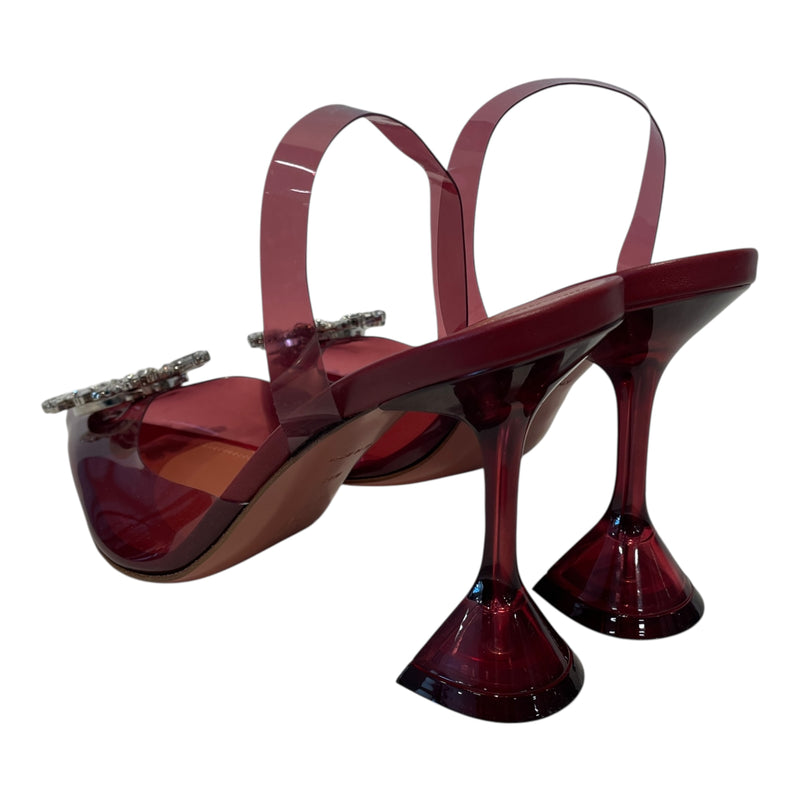 AMINA MUADDI/Heels/EU 38.5/BRD/BEGUM GLASS