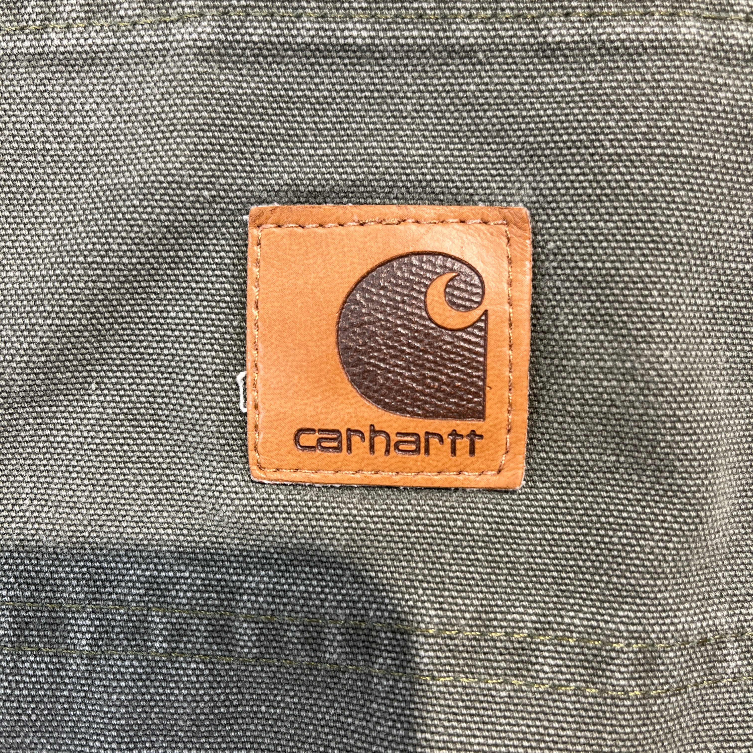 Carhartt/Straight Pants/35/Cotton/GRN/Double Knee Riveted view 3