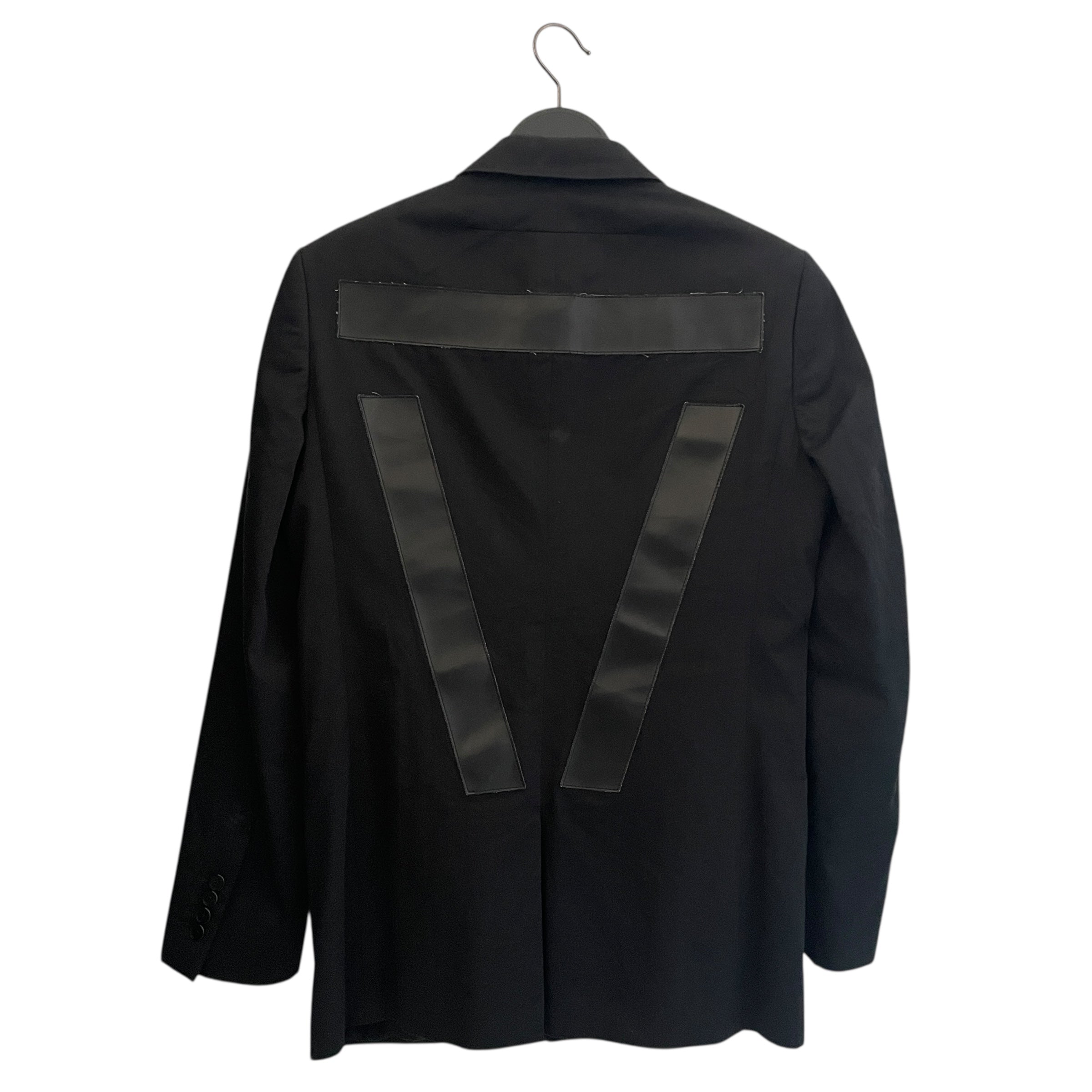 GIVENCHY/Tailored Jkt/Cotton/BLK/Runway Tailored Black Details view 2