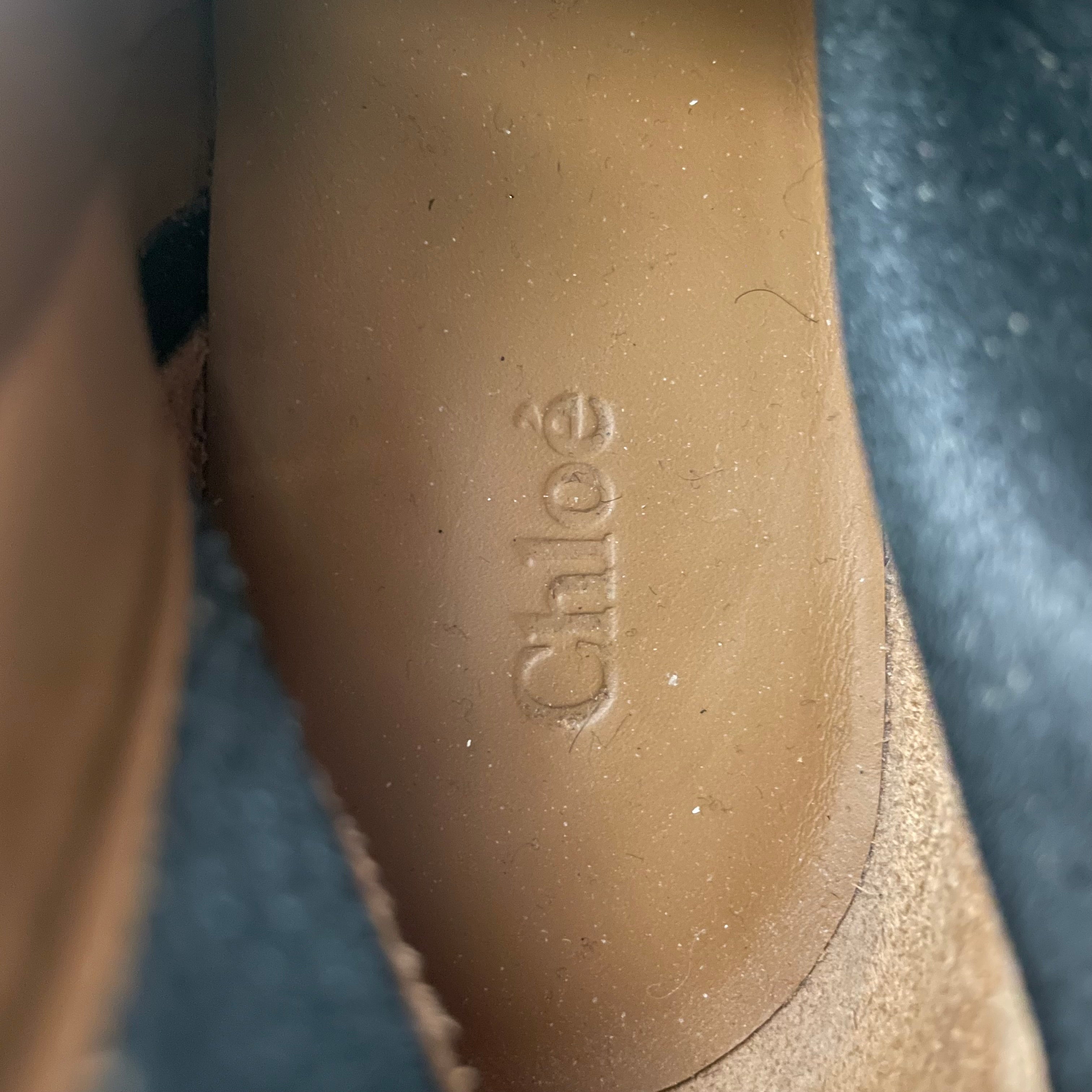 Chloe/Long Boots/EU 38.5/Leather/BLK/tall buckle view 3